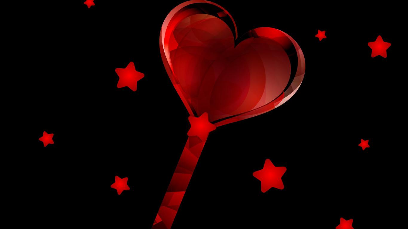Обои сердце, красный цвет, День Святого Валентина, любовь, кармин в разрешении 1366x768