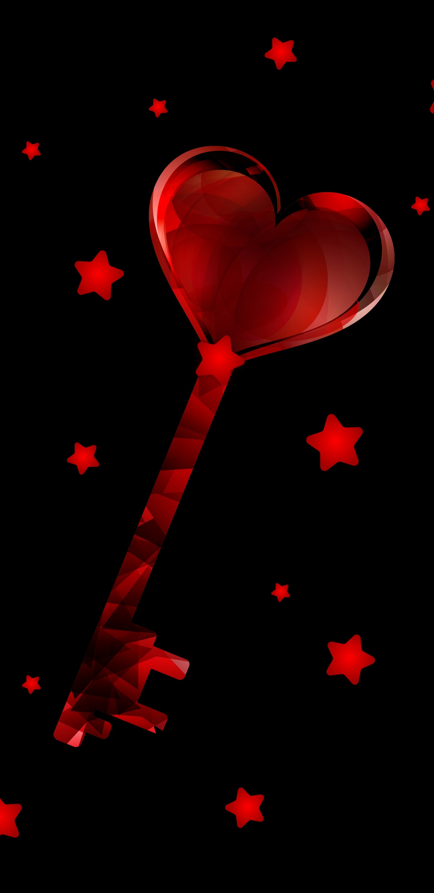 Обои сердце, красный цвет, День Святого Валентина, любовь, кармин в разрешении 1440x2960