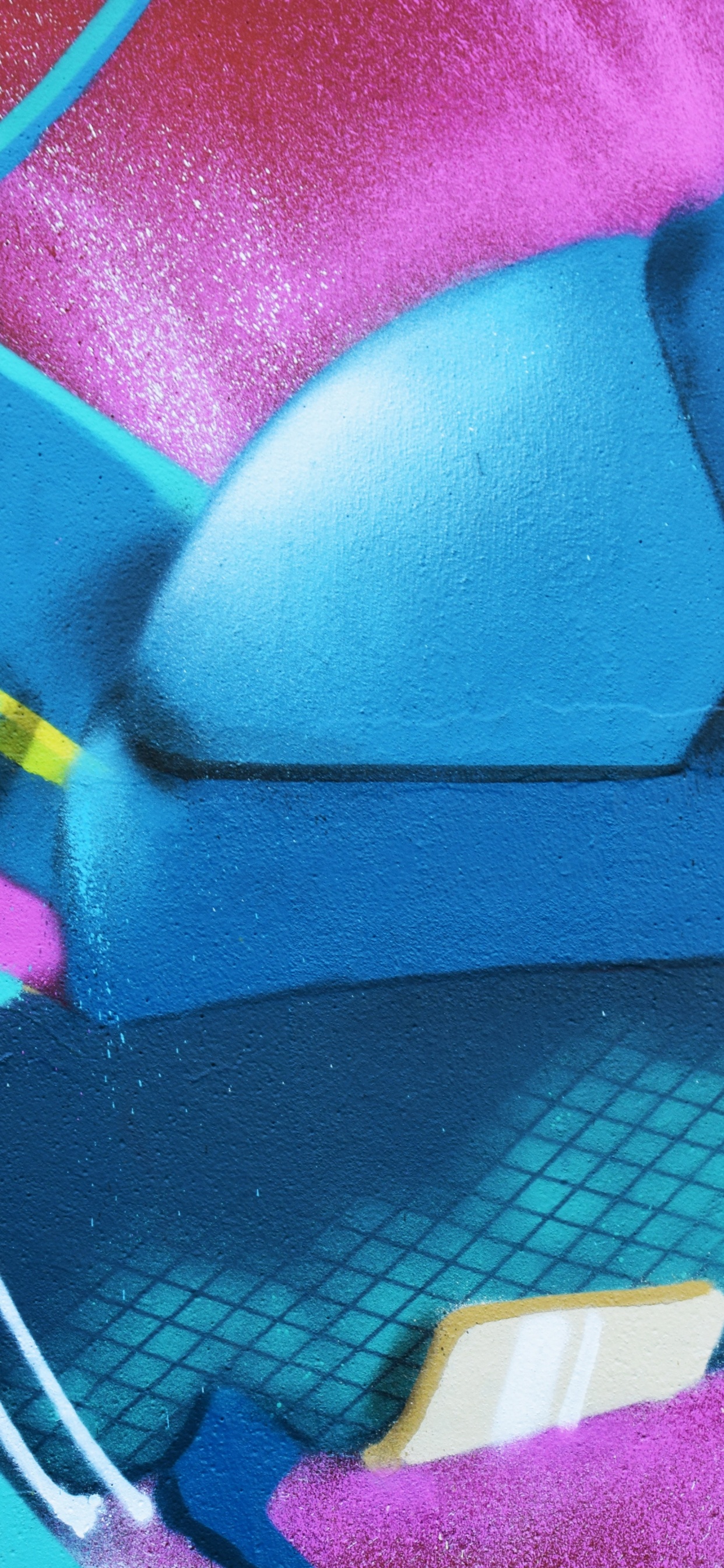 Обои арт, живопись, фреска, электрик, графический дизайн в разрешении 1242x2688