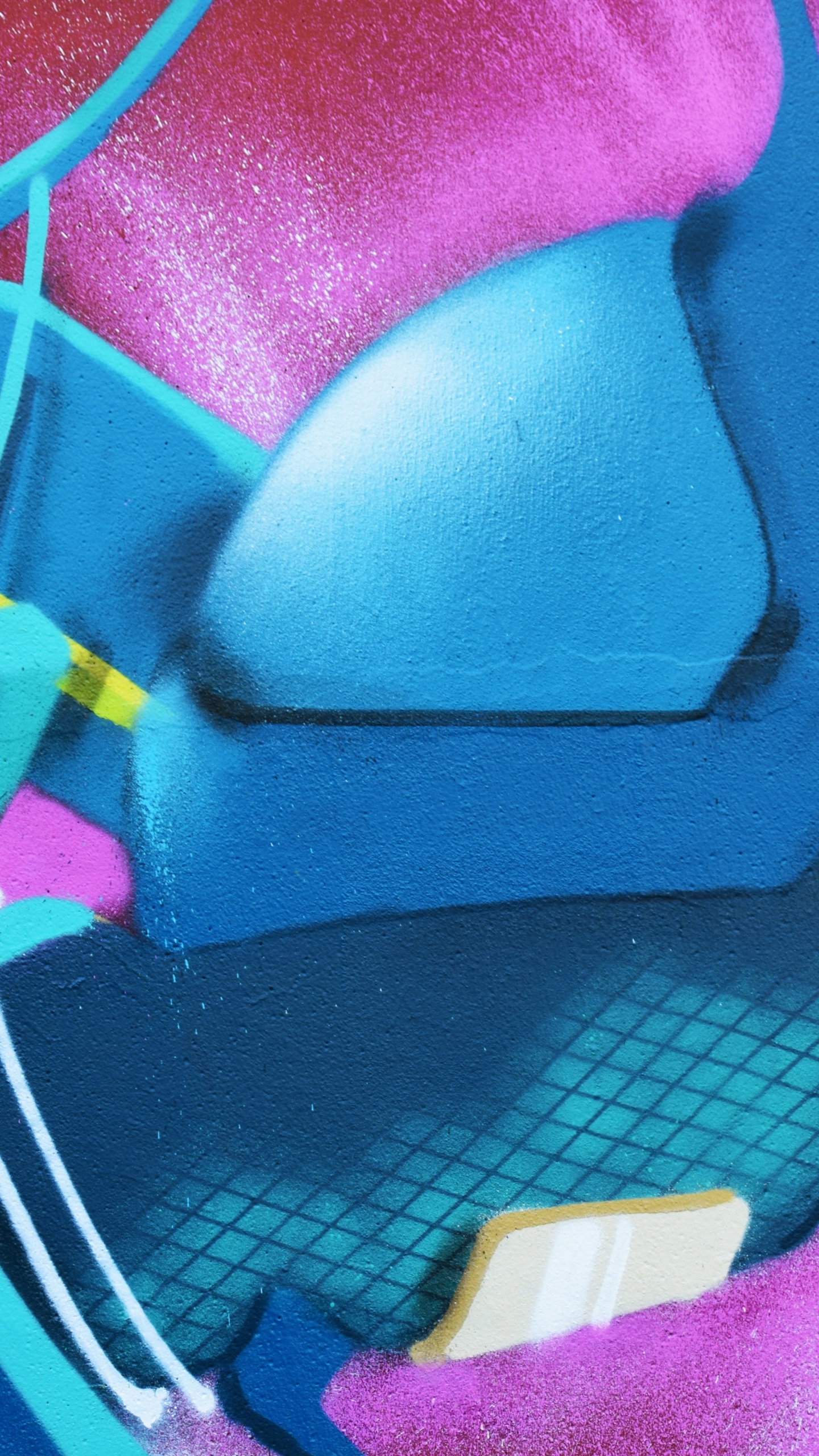 Обои арт, живопись, фреска, электрик, графический дизайн в разрешении 1440x2560