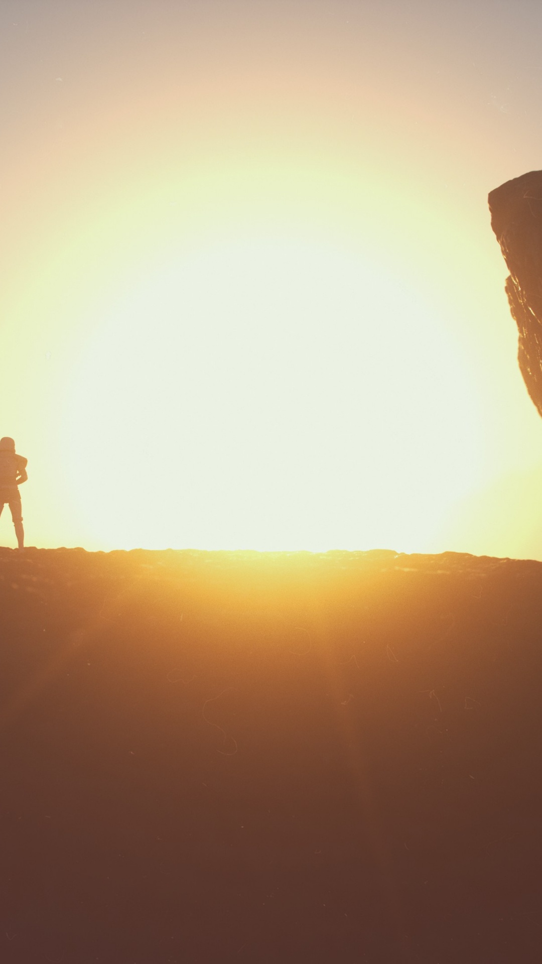 Обои солнце, штурмовик, звездные войны, экорегион, закат в разрешении 1080x1920