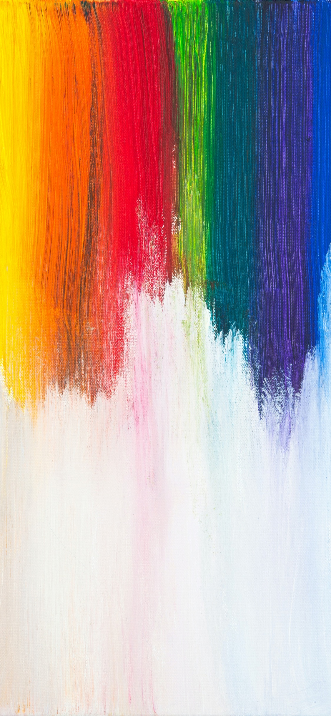 Обои счастливого воскресенья, посчитай свои радуги, красочность, художественная краска, вода, розовый в разрешении 1125x2436