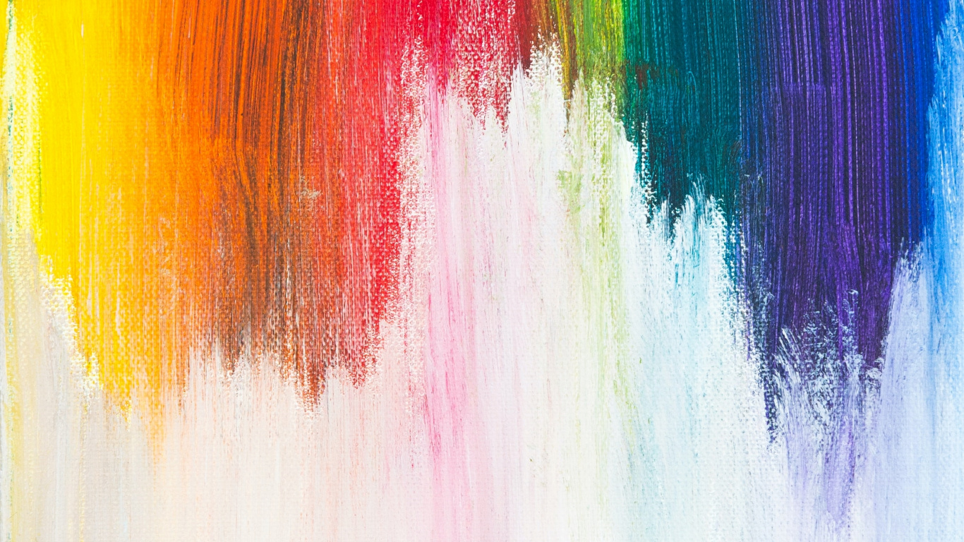 Обои счастливого воскресенья, посчитай свои радуги, красочность, художественная краска, вода, розовый в разрешении 1366x768