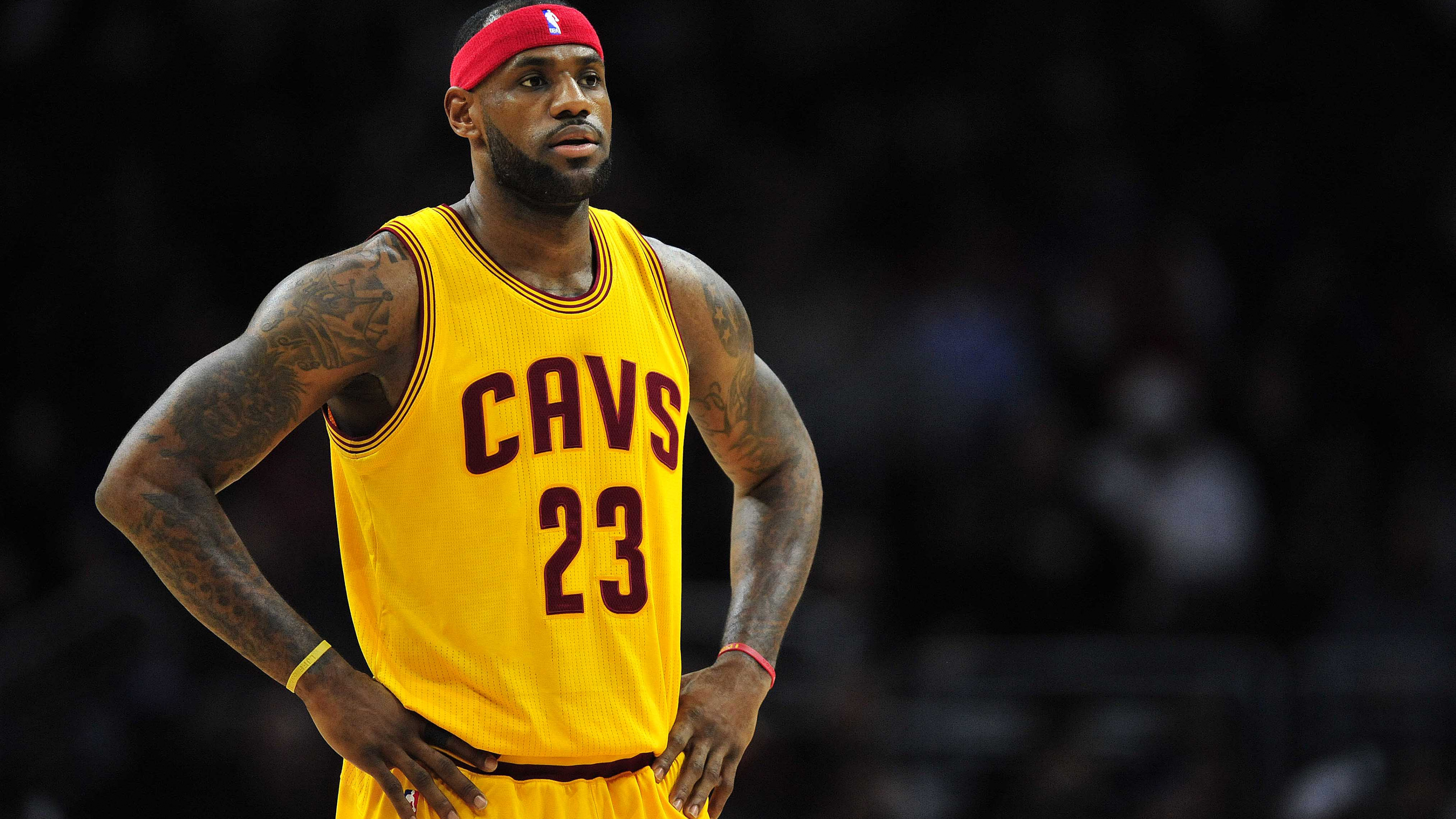 Обои Леброн Джеймс, Кливленд кавальерс, Баскетбол, баскетболист, игрок в разрешении 3840x2160