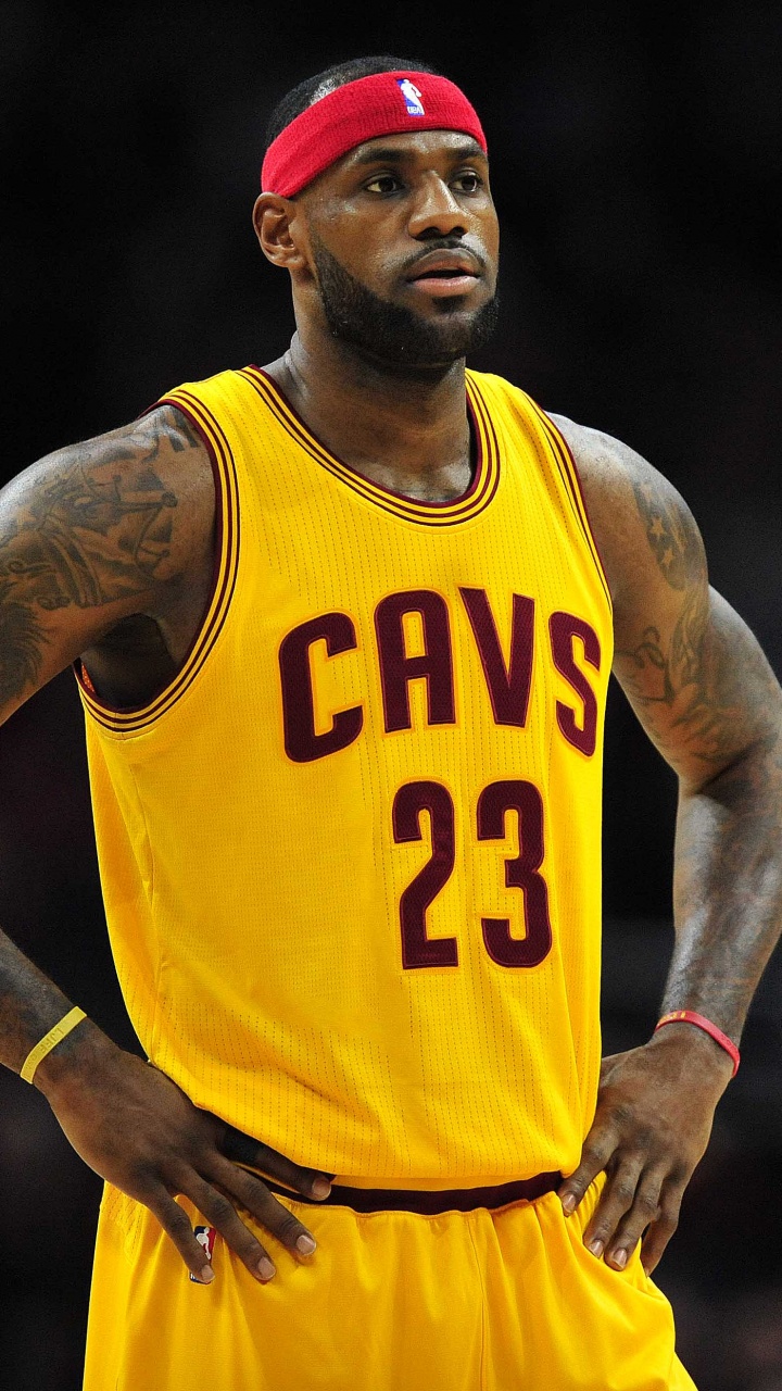 Обои Леброн Джеймс, Кливленд кавальерс, Баскетбол, баскетболист, игрок в разрешении 720x1280