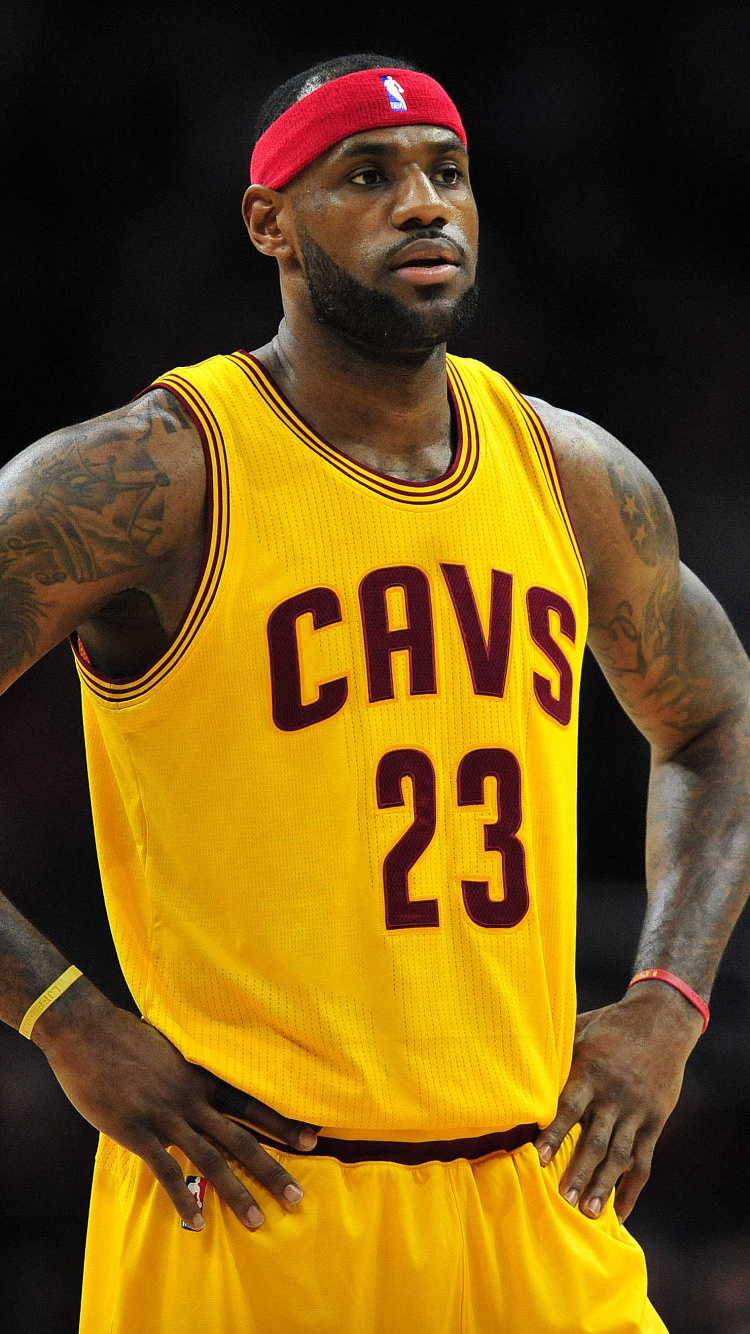 Обои Леброн Джеймс, Кливленд кавальерс, Баскетбол, баскетболист, игрок в разрешении 750x1334