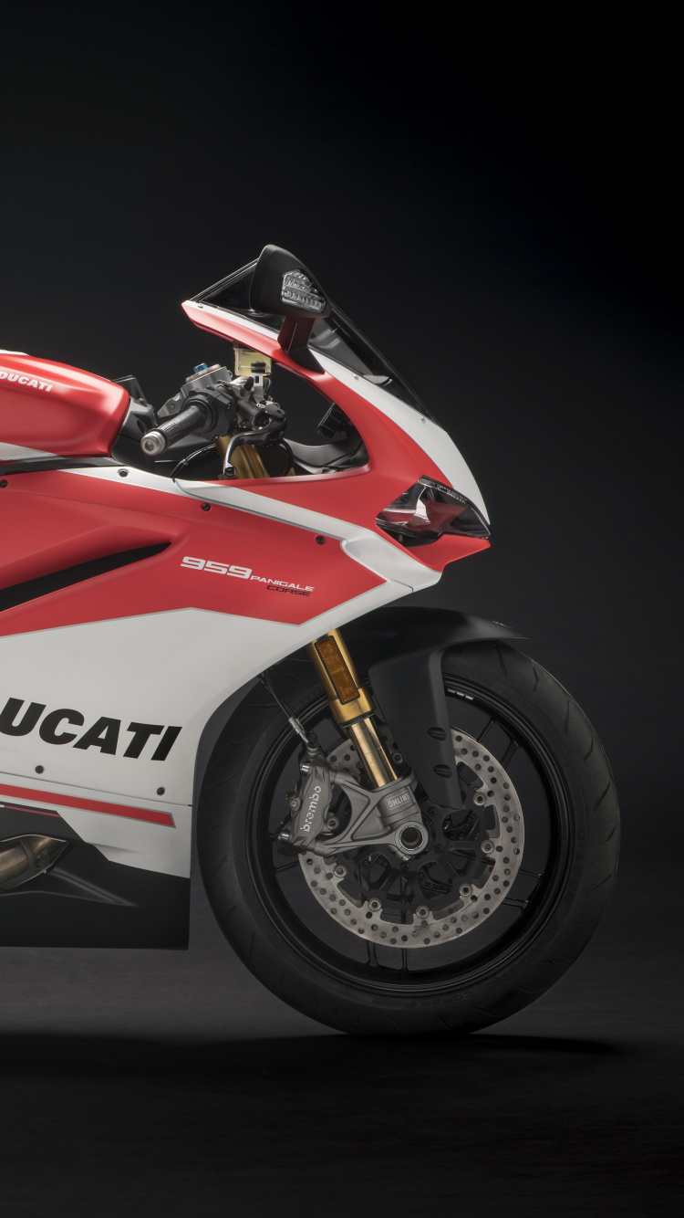 Обои Дукати 959 Панигале Корс, Дукати 2018 959 Панигале Корс, ducati, мотоцикл, Дукати Панигале В4 в разрешении 750x1334