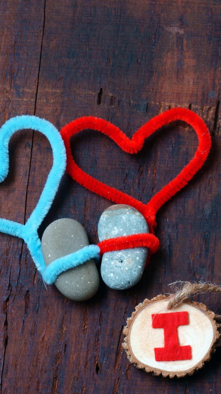 Обои роман, сердце, День Святого Валентина, сладость, любовь в разрешении 720x1280