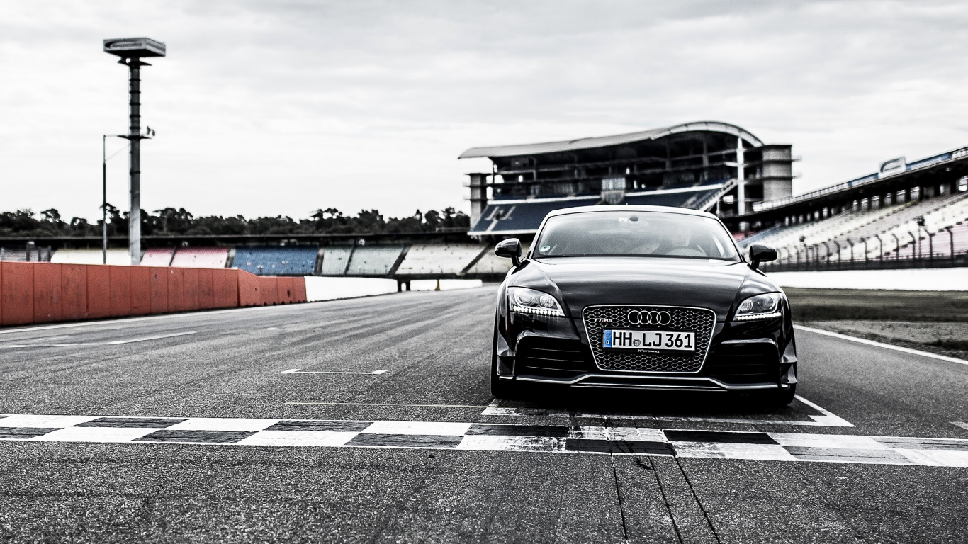 Обои audi r8, audi, суперкар, компактный автомобиль, черный в разрешении 1366x768