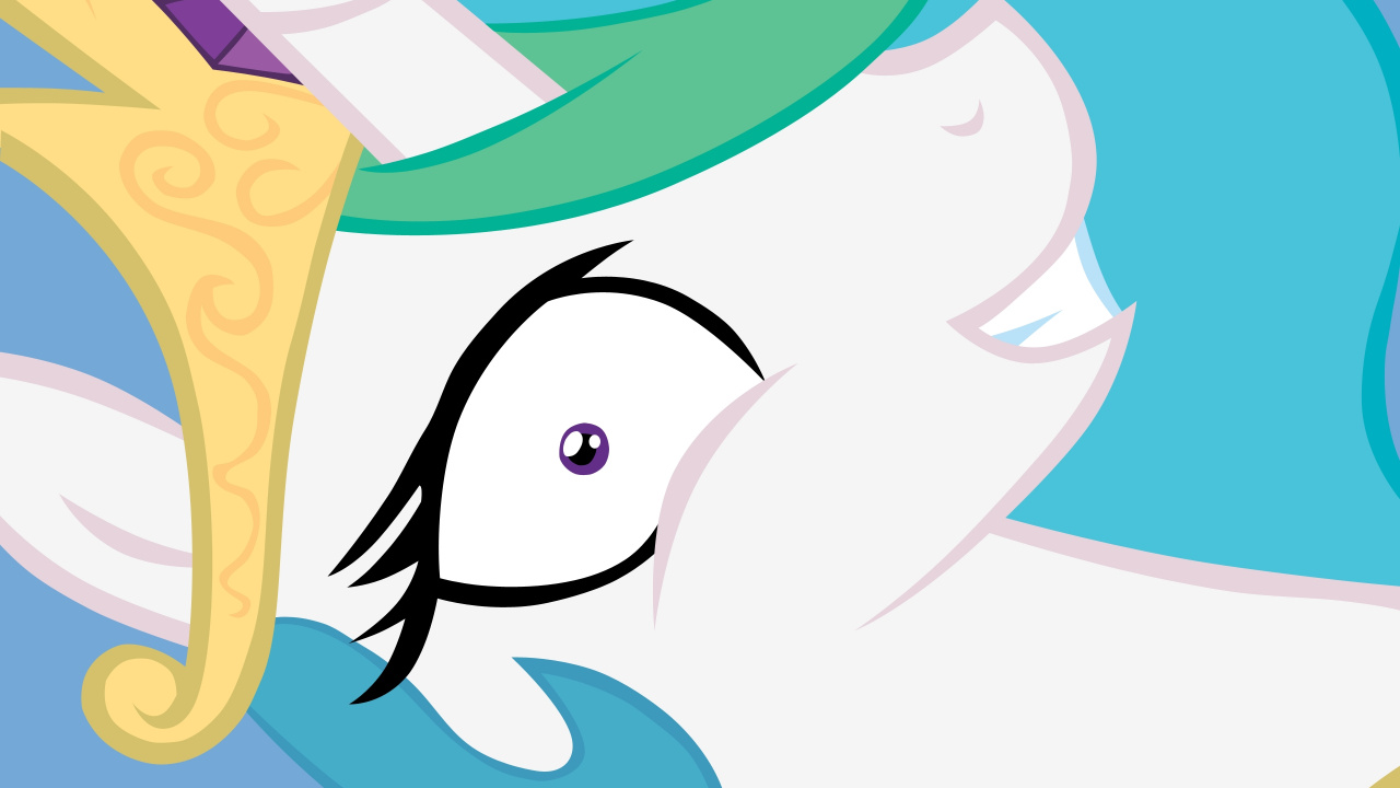 Обои принцесса селестия, пони, мультфильм, нос, млекопитающее в разрешении 1280x720