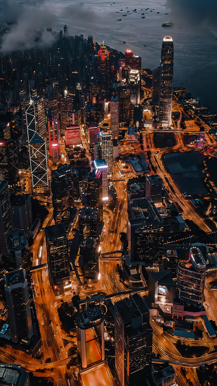 Обои городской пейзаж, здание, небоскреб, вода, мир в разрешении 750x1334