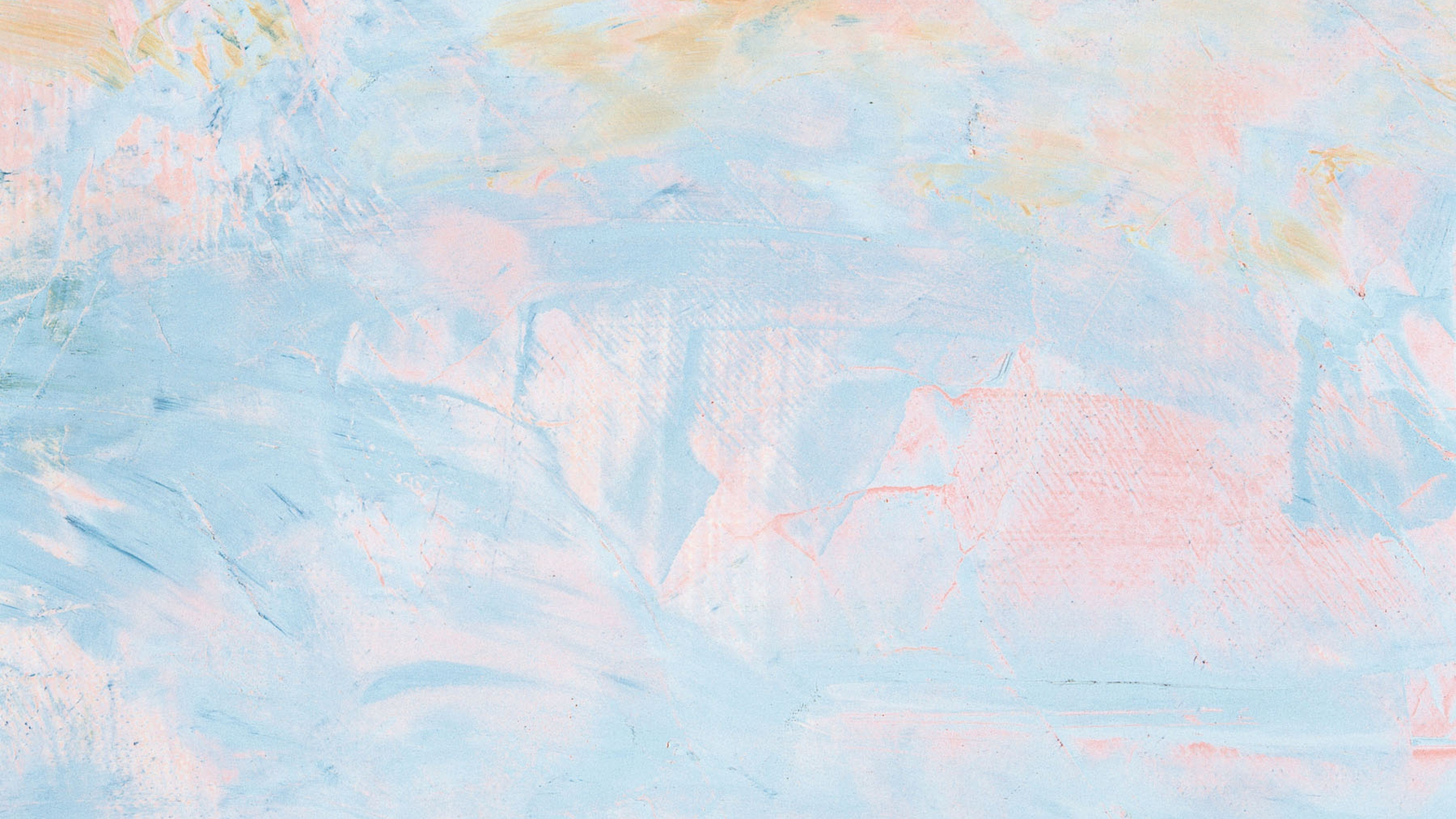 Обои живопись, акриловая краска, акварельная живопись, иллюстрация, синий в разрешении 3840x2160