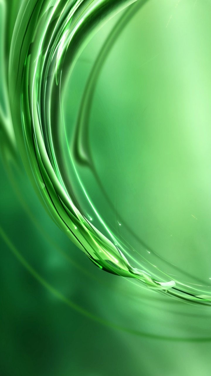 Обои зеленый, вода, Флора, крупный план, падение в разрешении 720x1280