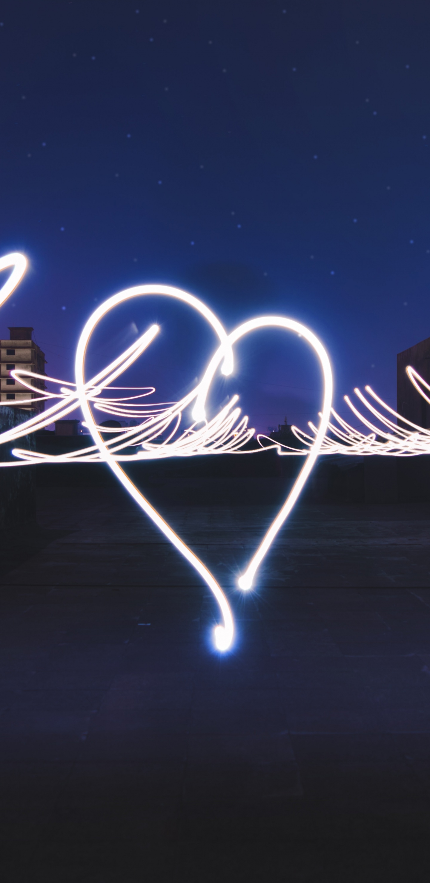 Обои электрик, дизайн, Светопись, темнота, свет в разрешении 1440x2960