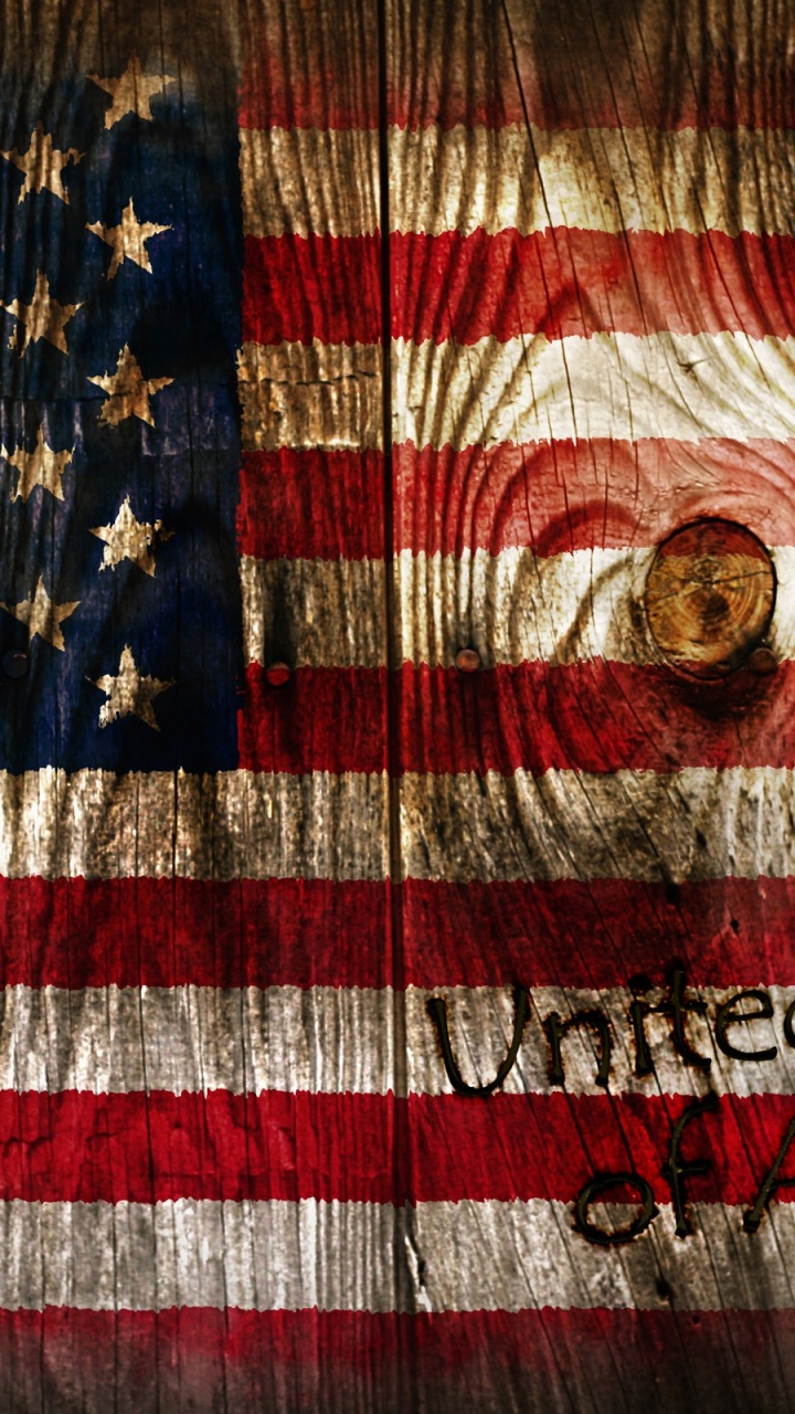 Обои флаг, красный цвет, ткань, узор, древесина в разрешении 720x1280