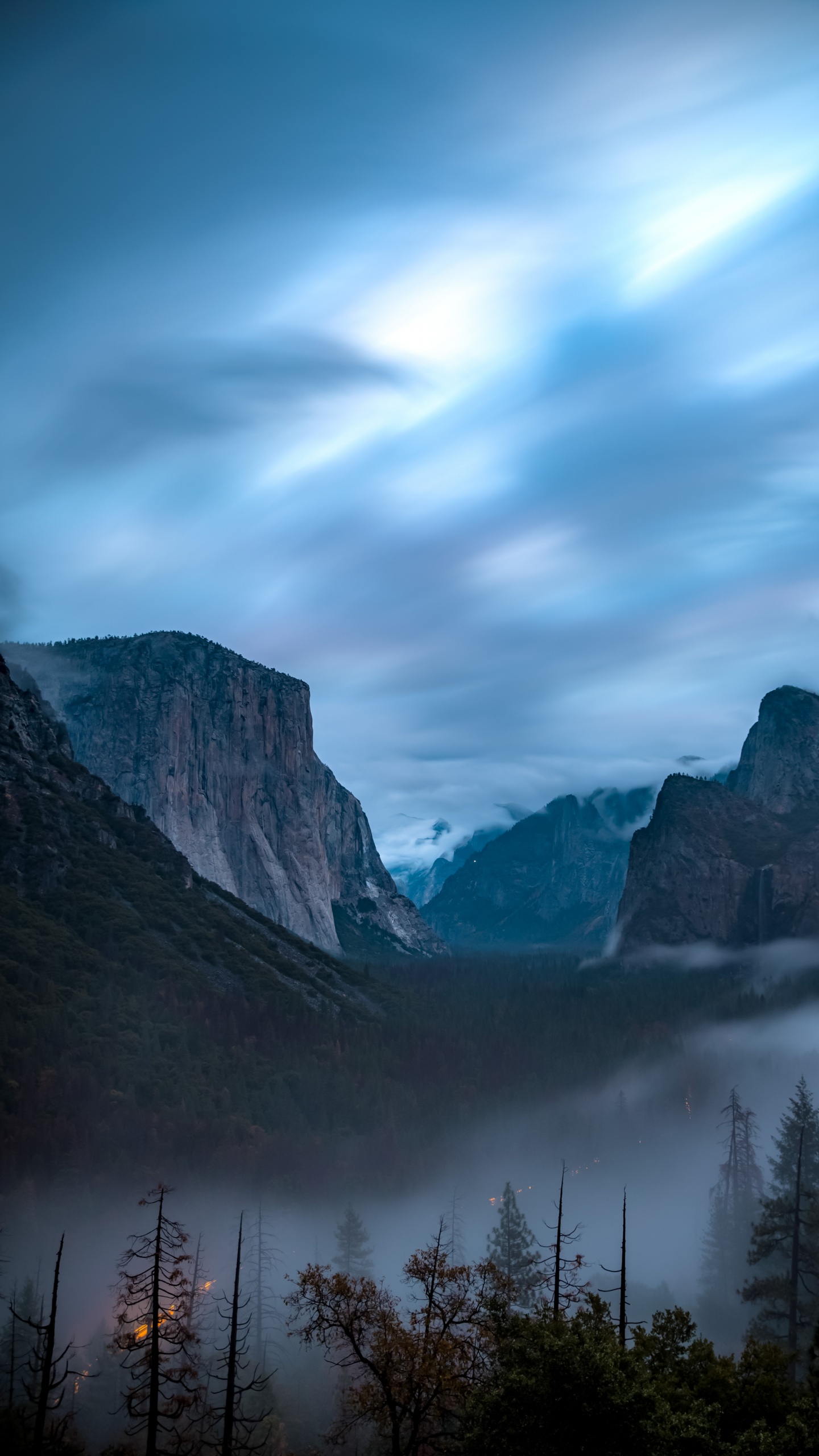 Обои Йосемитский водопад, Верхний Йосемитский Водопад, парк, Эль-капитан, национальный парк в разрешении 1440x2560