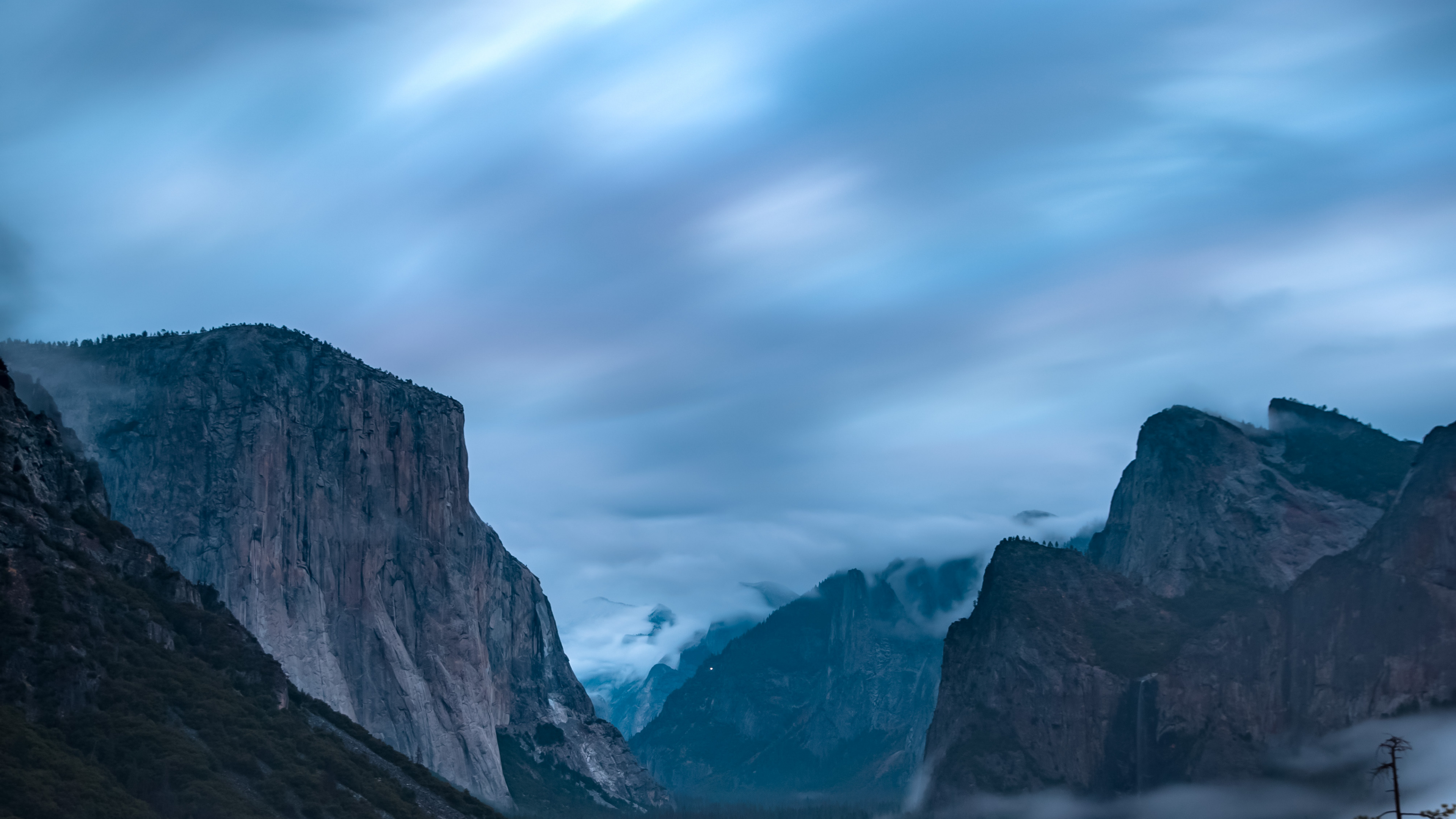 Обои Йосемитский водопад, Верхний Йосемитский Водопад, парк, Эль-капитан, национальный парк в разрешении 3840x2160