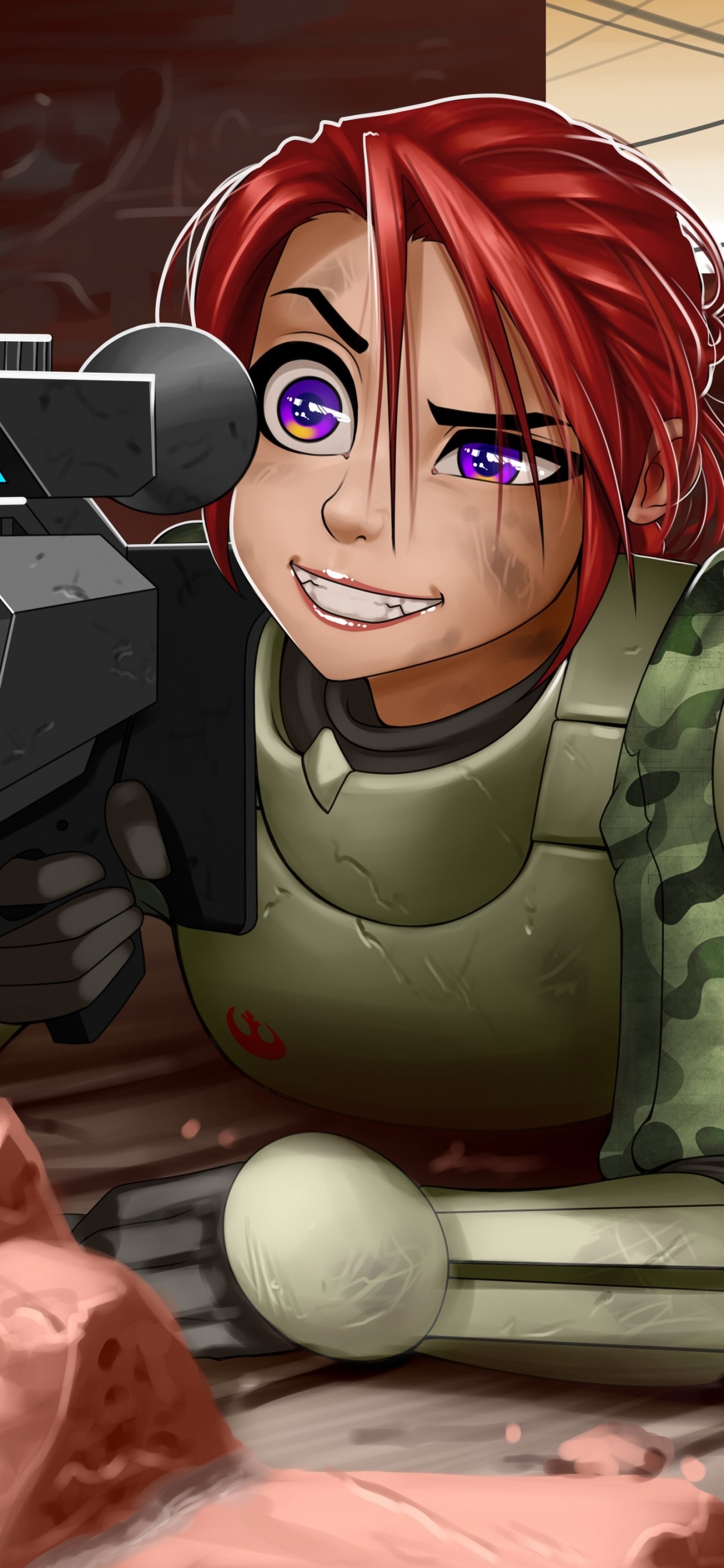 Обои мультфильм, аниме, иллюстрация, технологии, электроника в разрешении 1242x2688