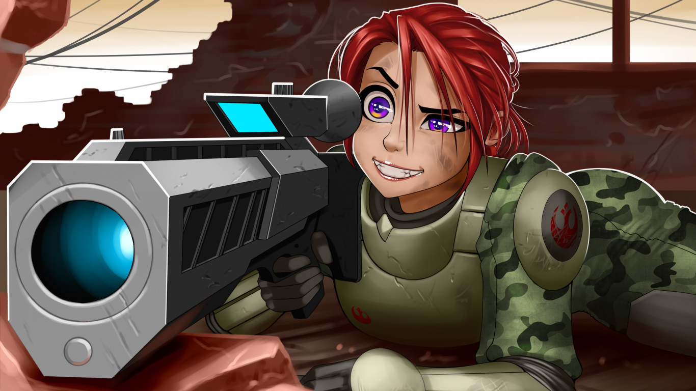 Обои мультфильм, аниме, иллюстрация, технологии, электроника в разрешении 1366x768