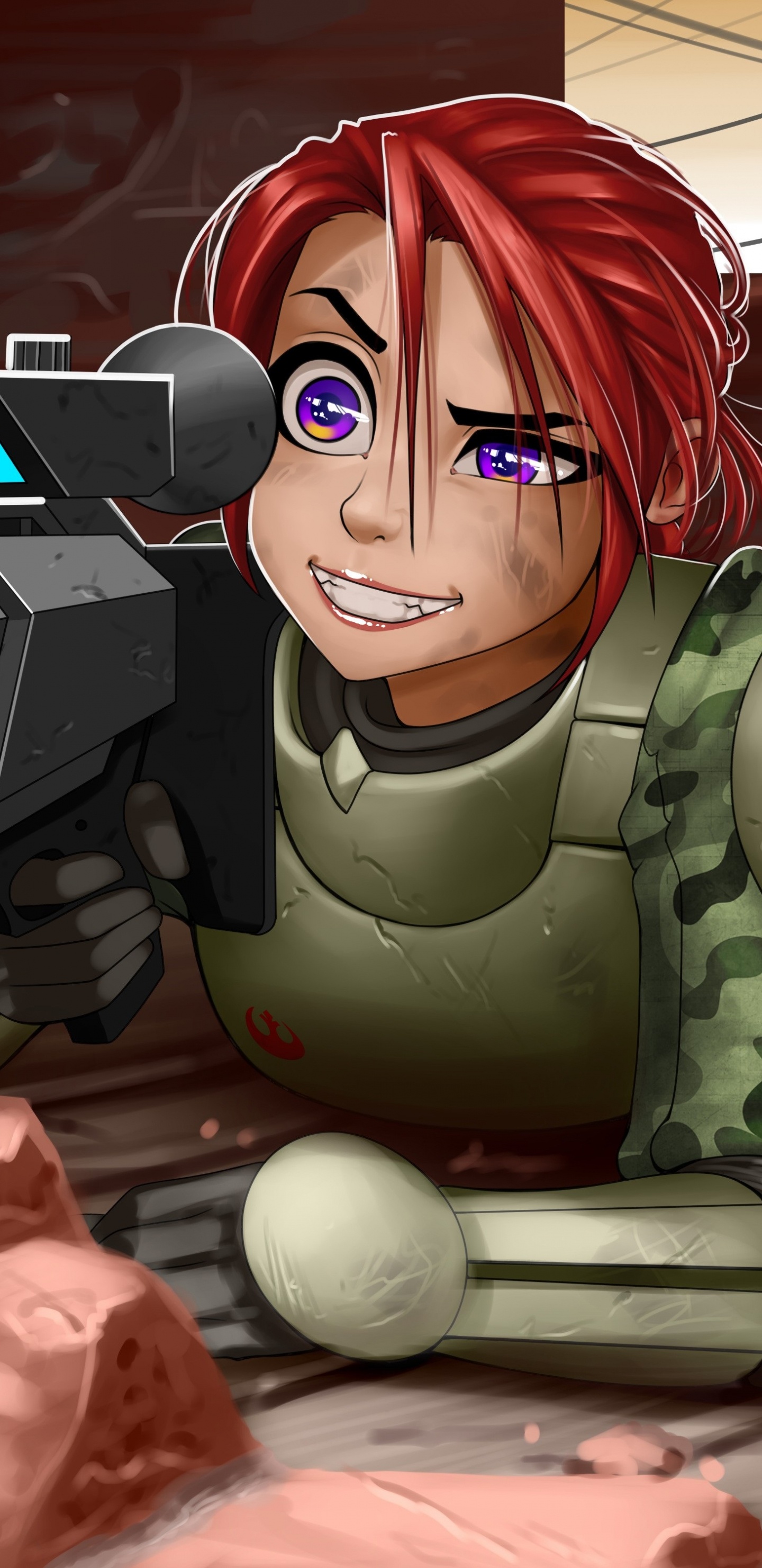 Обои мультфильм, аниме, иллюстрация, технологии, электроника в разрешении 1440x2960