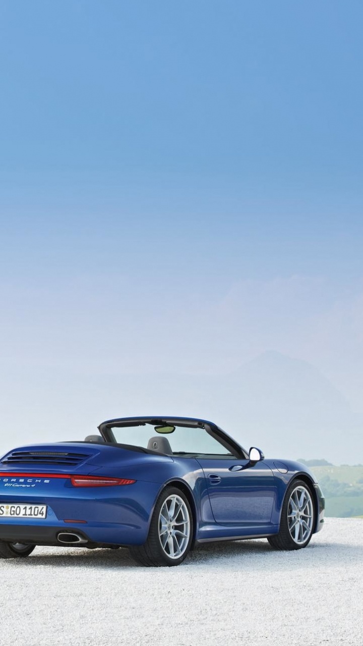 Обои Порше каррера, Порше, спорткар, Порше 911 Каррера 4 2013, Кабриолет в разрешении 720x1280