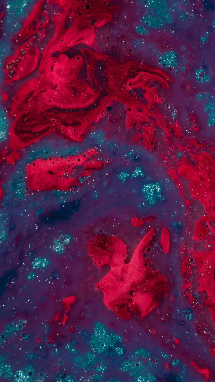 Обои вода, абстрактное искусство, живопись, визуальное искусство, жидкий в разрешении 750x1334