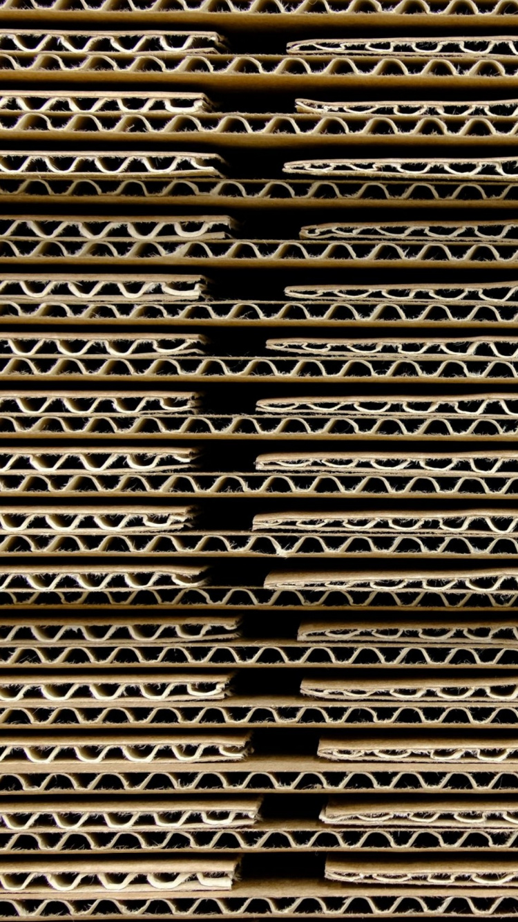 Обои картон волнистый гофрированный, картон, бумага, решетка, материальное свойство в разрешении 750x1334