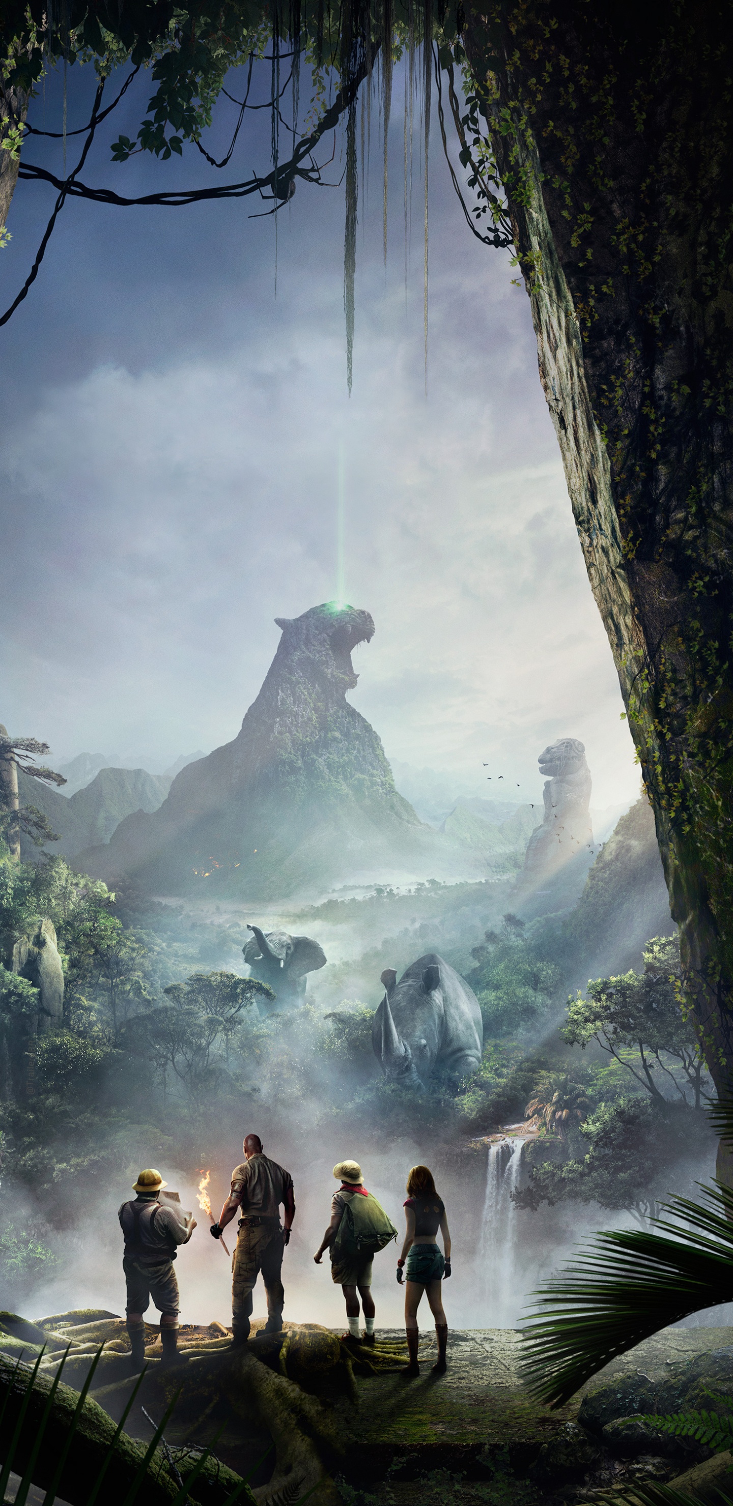 Обои растение, гора, мир, облако, природа в разрешении 1440x2960