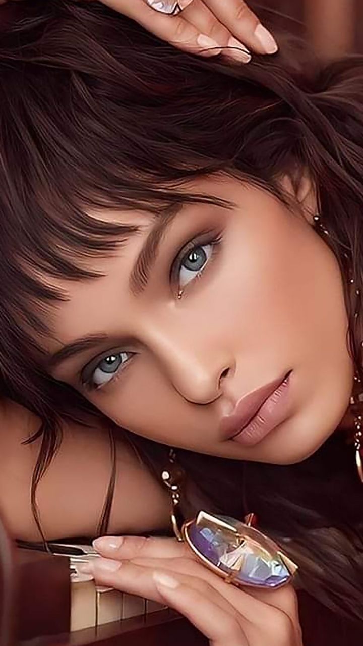 Обои Лума Грот с короткими волосами, Лума Гроте, модель, волосы, прическа в разрешении 720x1280