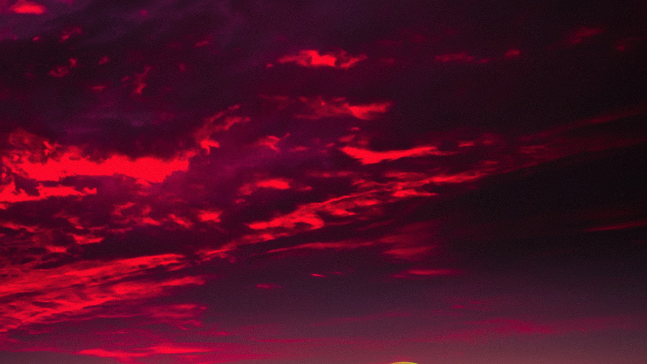 Обои облако, вода, атмосфера, природа, послесвечение в разрешении 1280x720