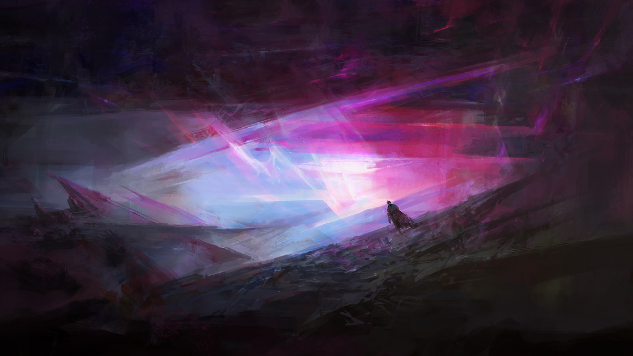 Обои арт, пурпур, свет, розовый, Фиолетовый в разрешении 1280x720