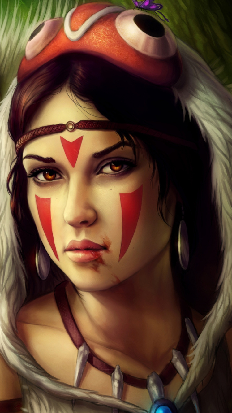 Обои воин, морда, копье, cg работы, вымышленный персонаж в разрешении 750x1334