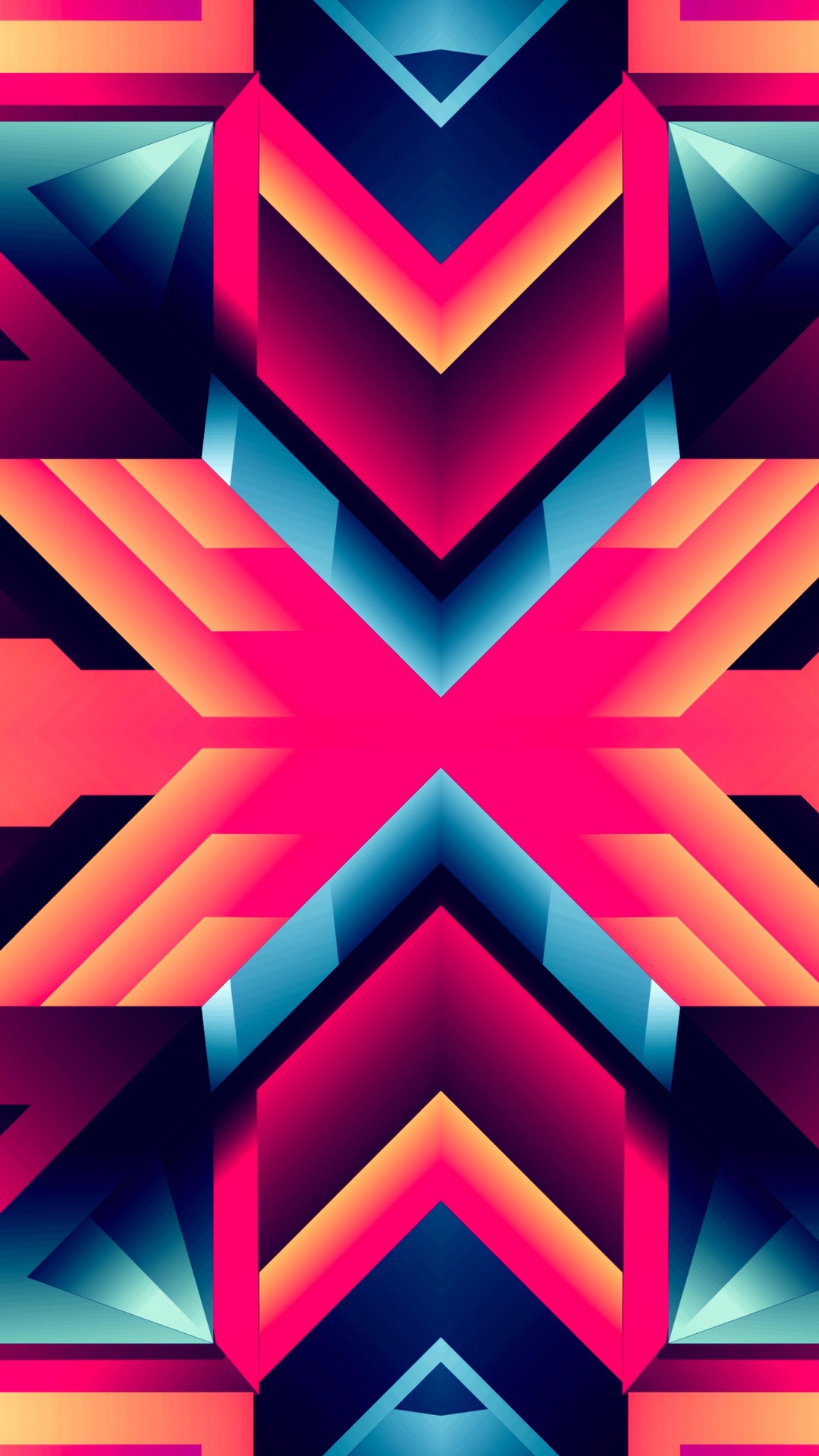 Обои узор, графический дизайн, красочность, желтый, красный цвет в разрешении 1080x1920