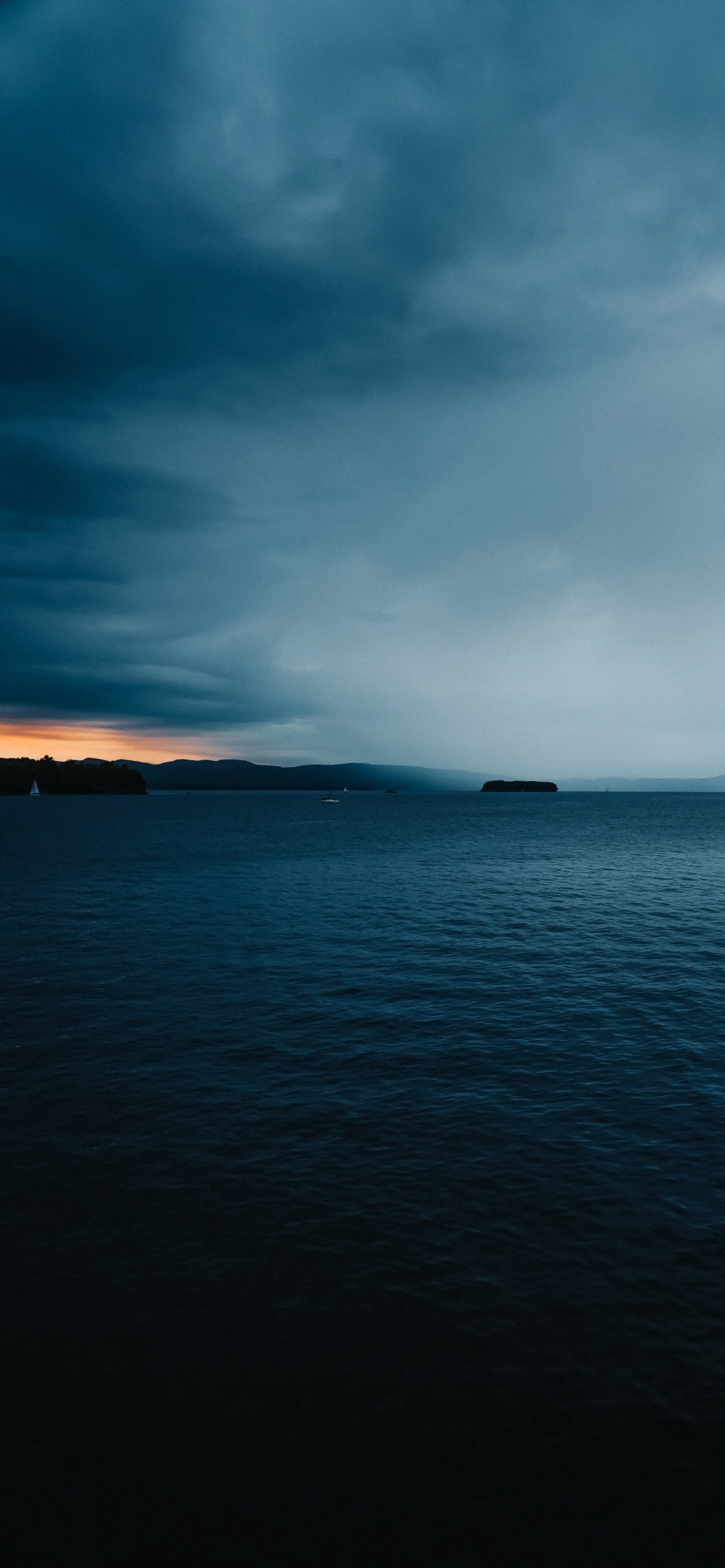 Обои море, вода, океан, атмосфера, облако в разрешении 1242x2688