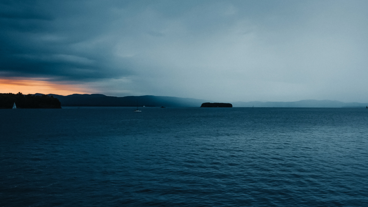 Обои море, вода, океан, атмосфера, облако в разрешении 1280x720