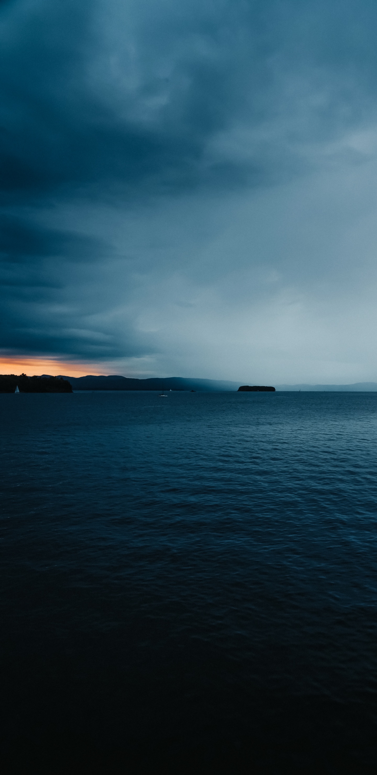 Обои море, вода, океан, атмосфера, облако в разрешении 1440x2960