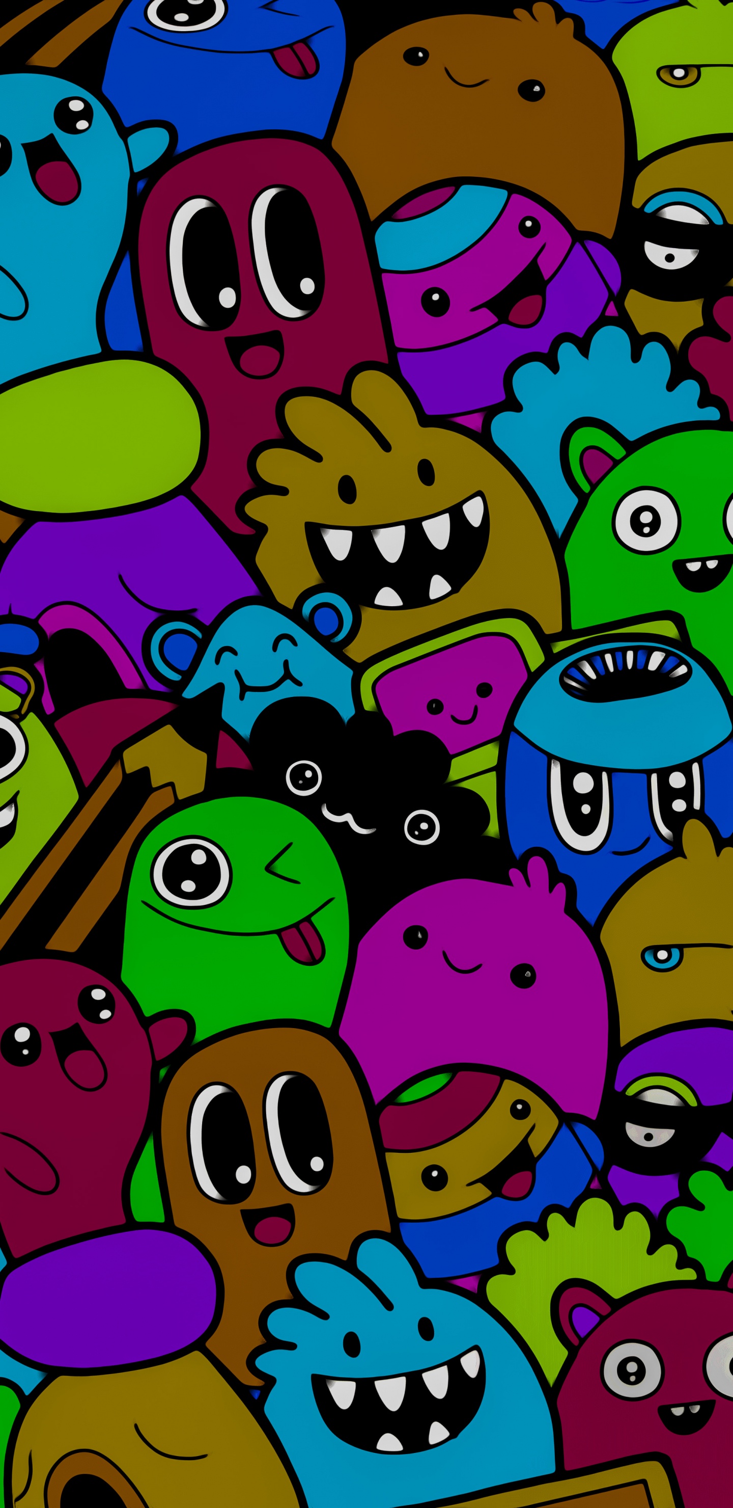 Обои мультфильм, визуальное искусство, дизайн, белые, ткань в разрешении 1440x2960