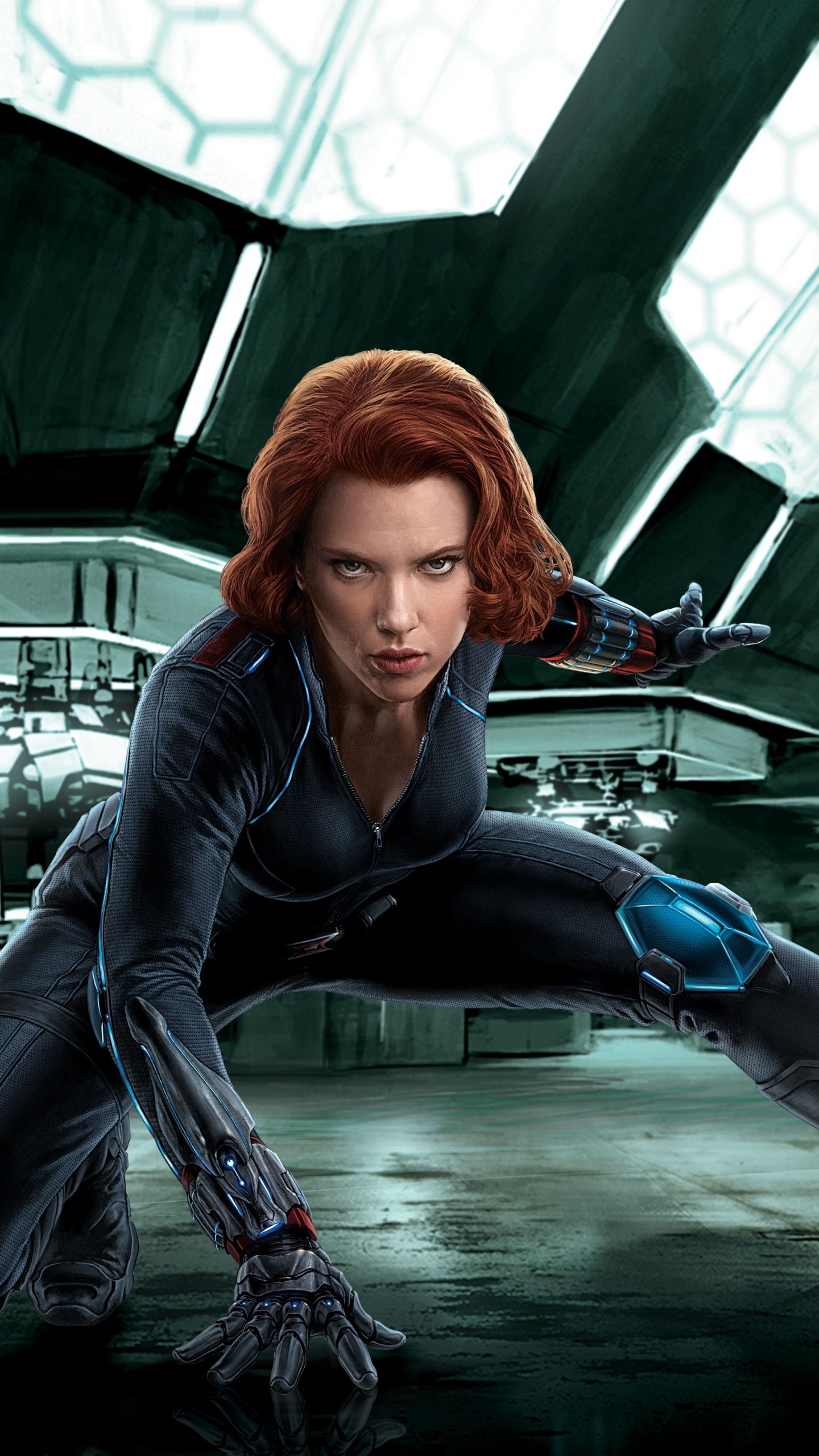 Обои Скарлетт Йоханссон, Черная Вдова, Мстители эра альтрона, мститель, marvel в разрешении 1440x2560