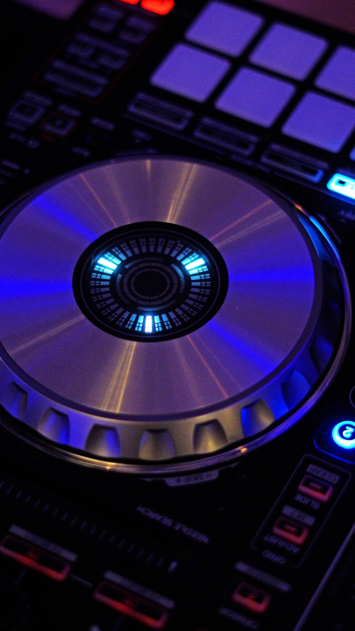 Обои электронный инструмент, DJ-микшер, диджей, Пионер диджей, электронное устройство в разрешении 720x1280