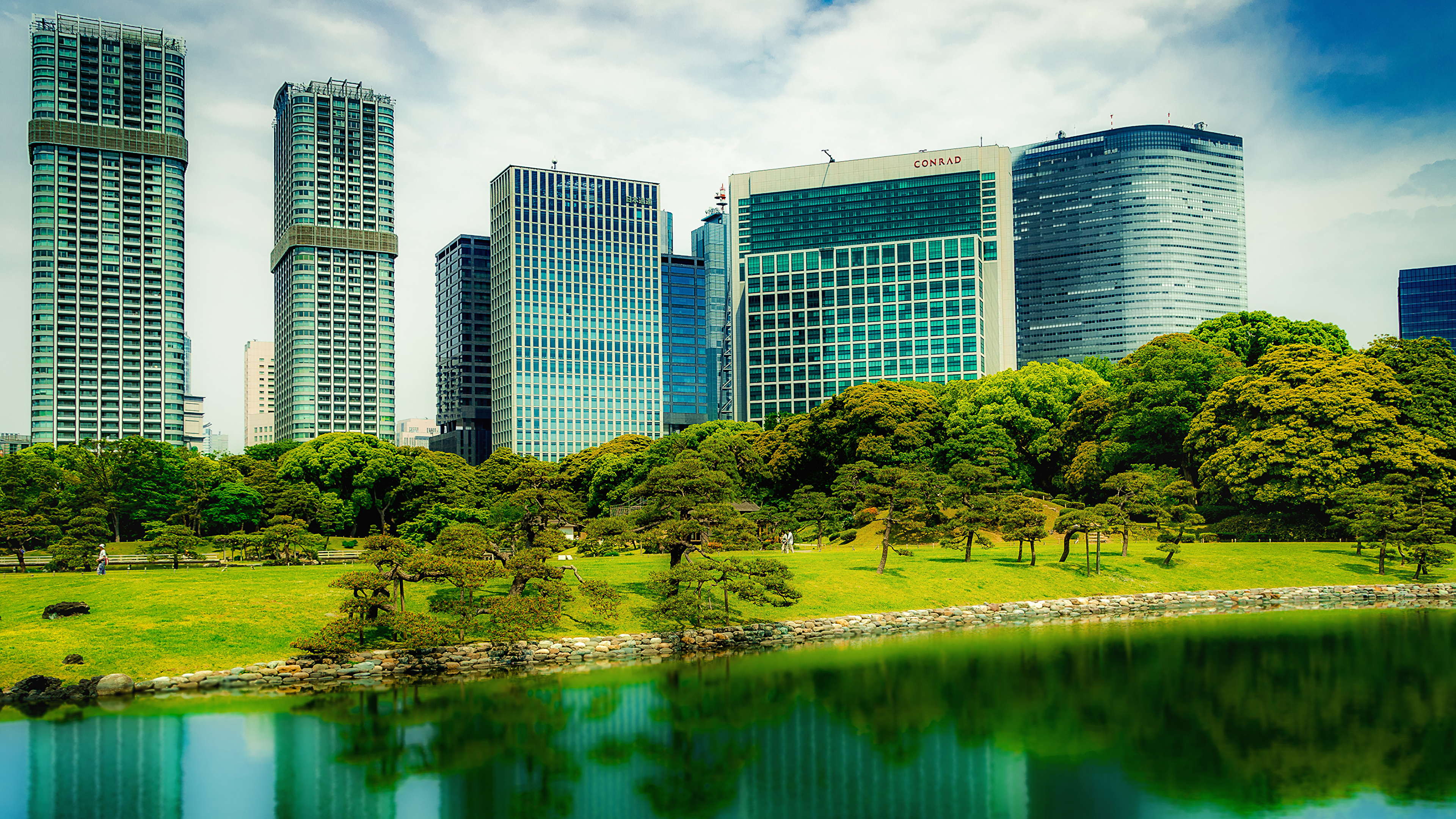 Обои здание, день, городской район, город, Токио в разрешении 3840x2160