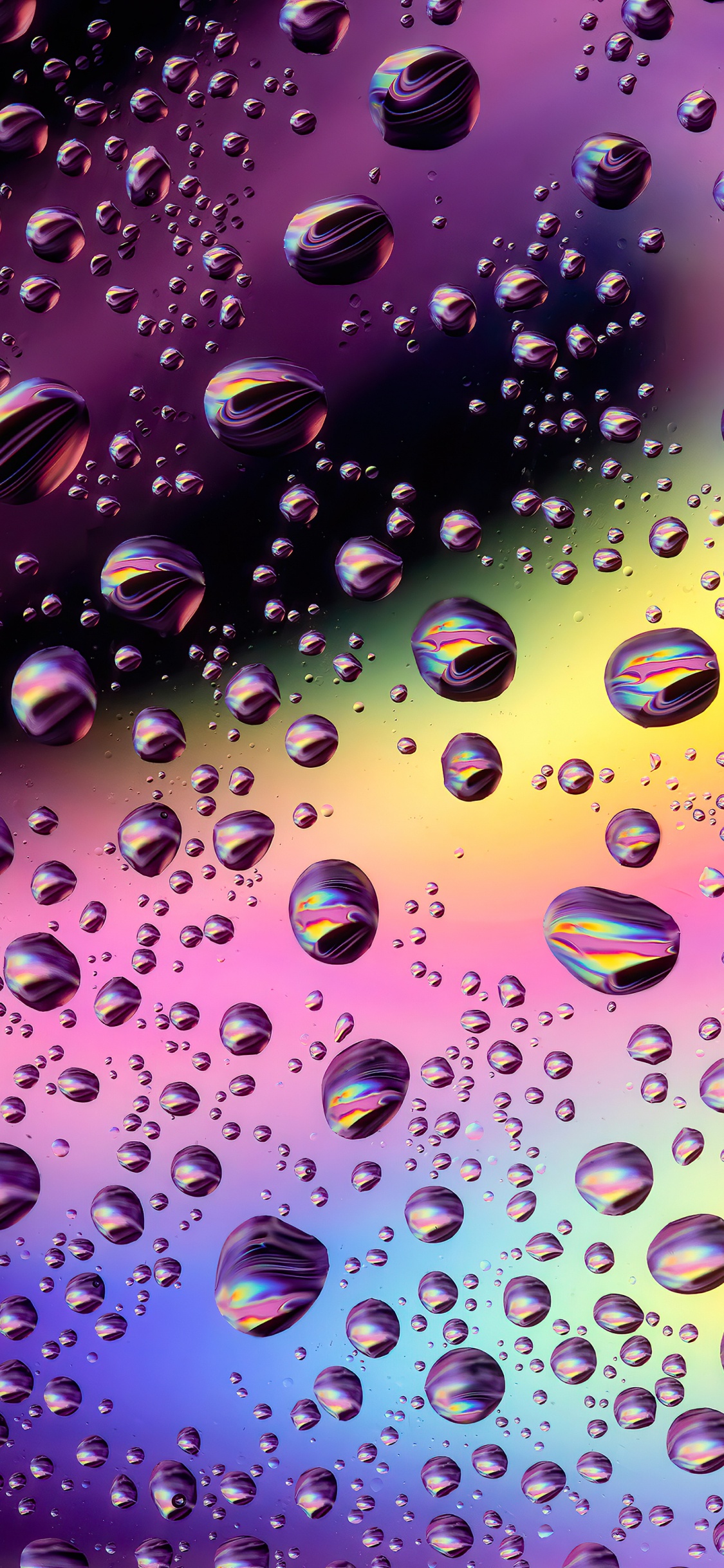 Обои свет, вода, падение, бумага, красочность в разрешении 1125x2436