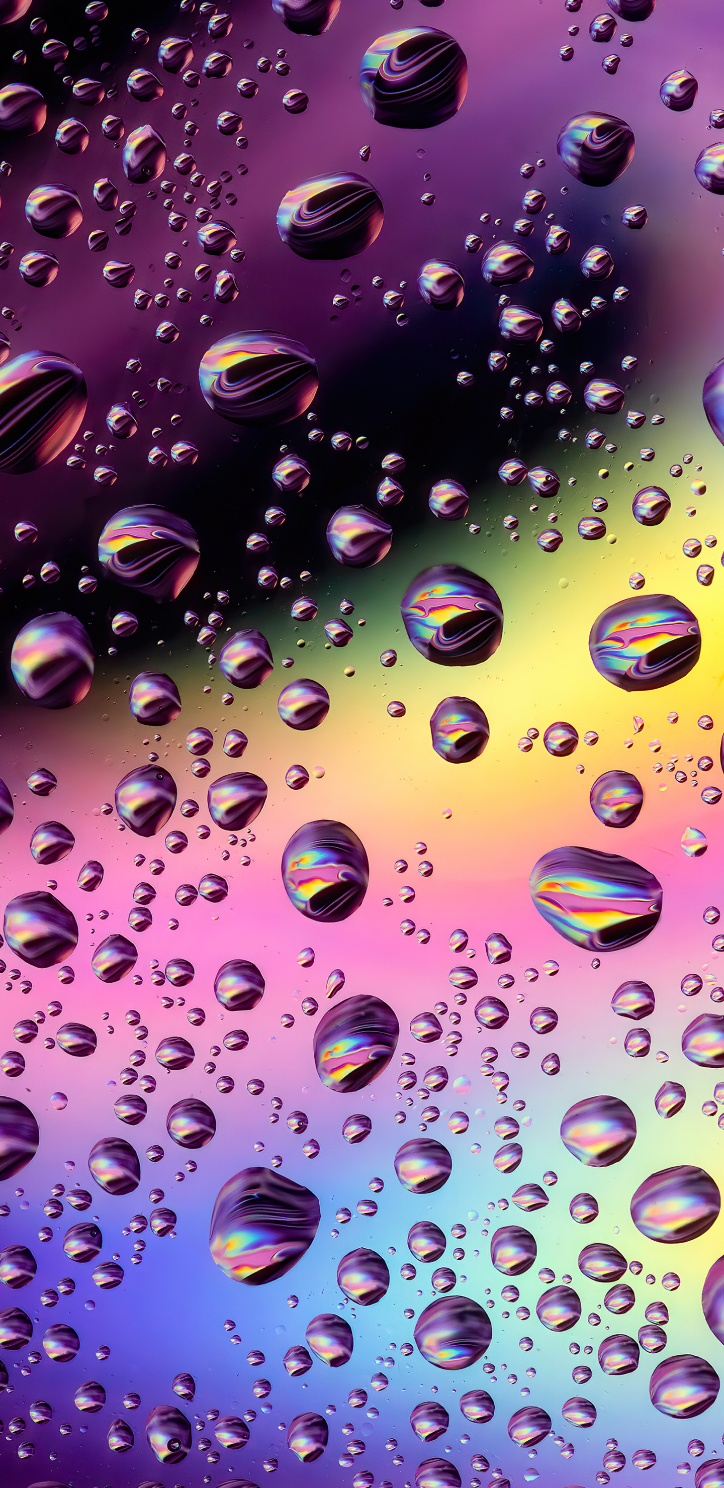 Обои свет, вода, падение, бумага, красочность в разрешении 1440x2960