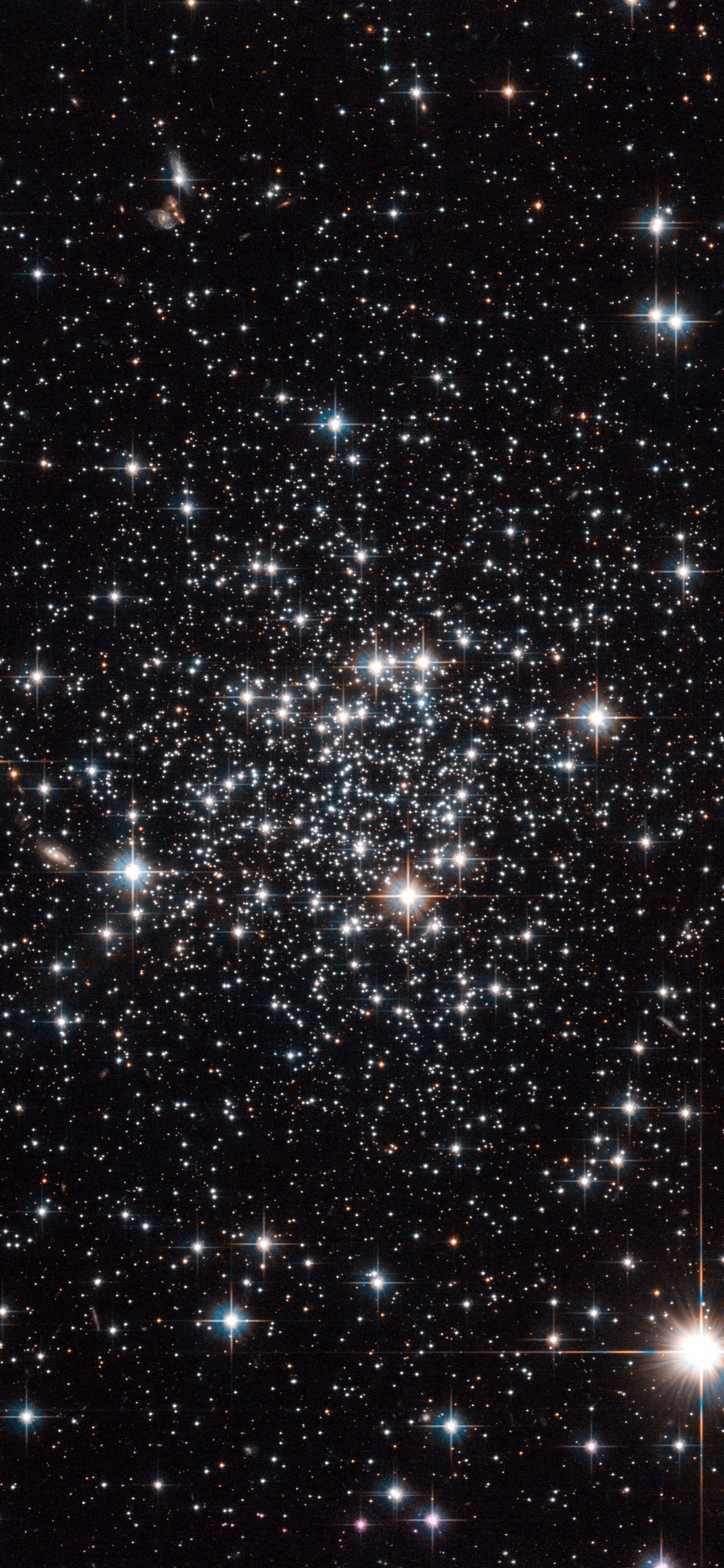 Обои шаровое скопление, космический телескоп Хаббл, Млечный Путь, звезда, Галактика в разрешении 1242x2688