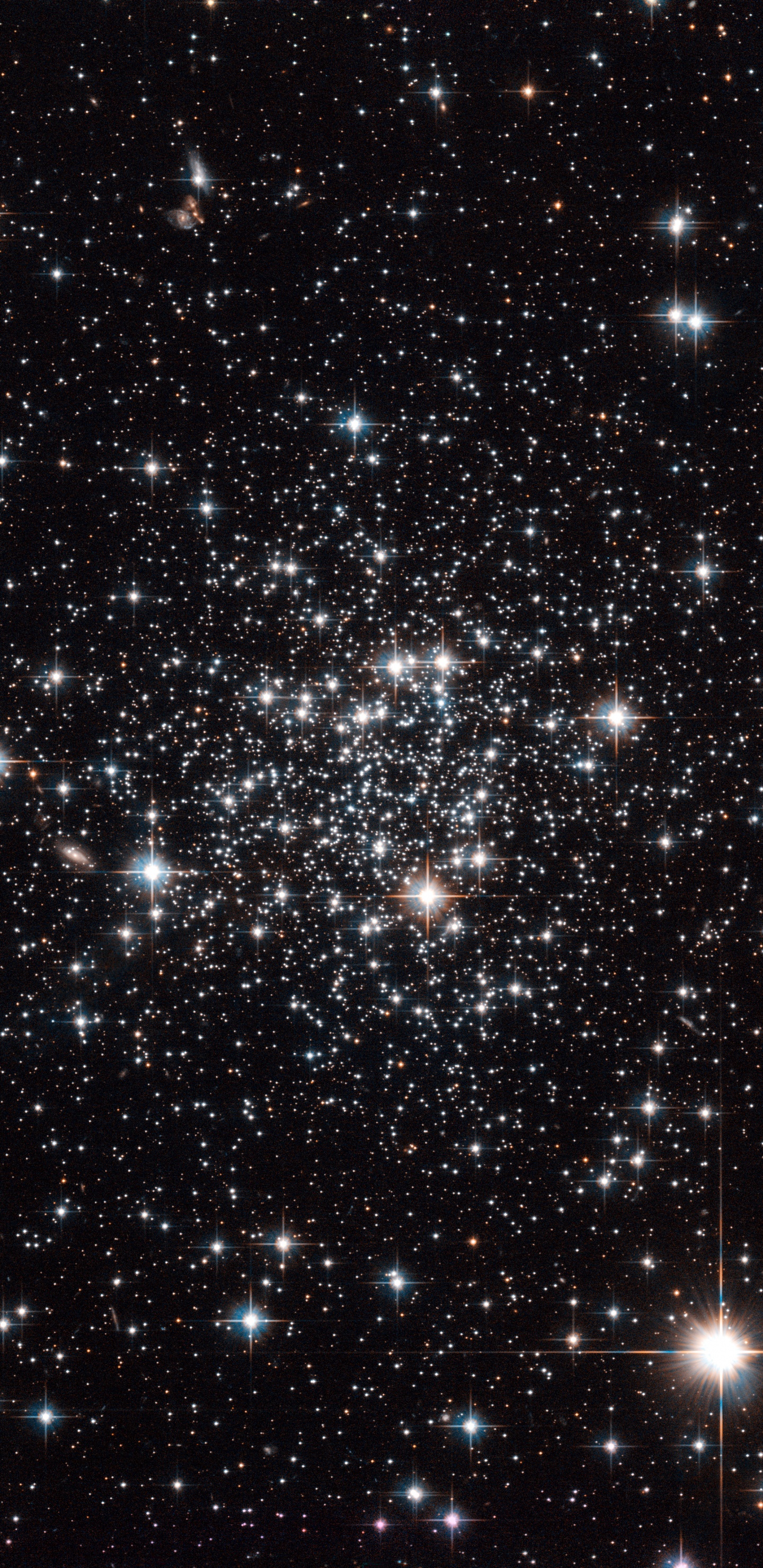 Обои шаровое скопление, космический телескоп Хаббл, Млечный Путь, звезда, Галактика в разрешении 1440x2960