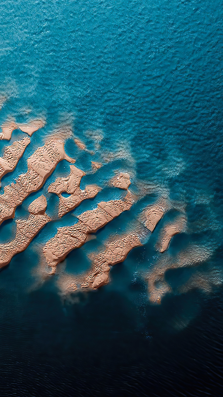 Обои море, вода, гидроресурсы, морская биология, лазурный в разрешении 750x1334