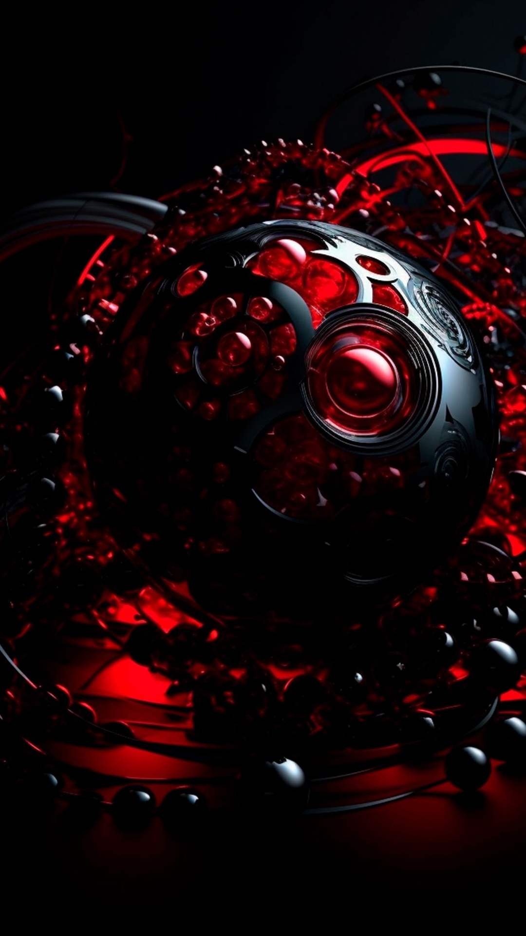 Обои визуальное искусство, графический дизайн, арт, сфера, жидкий в разрешении 1080x1920