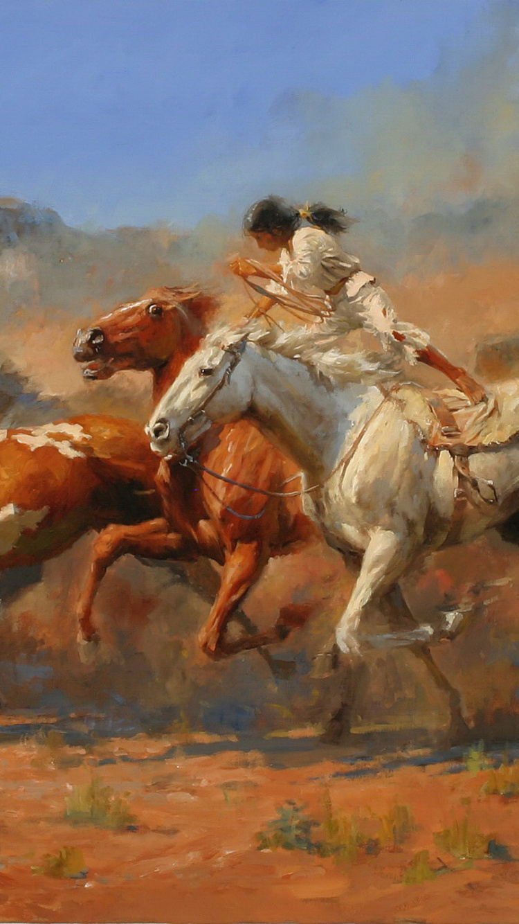 Обои арт, живопись, произведение искусства, масляная живопись, артист в разрешении 750x1334