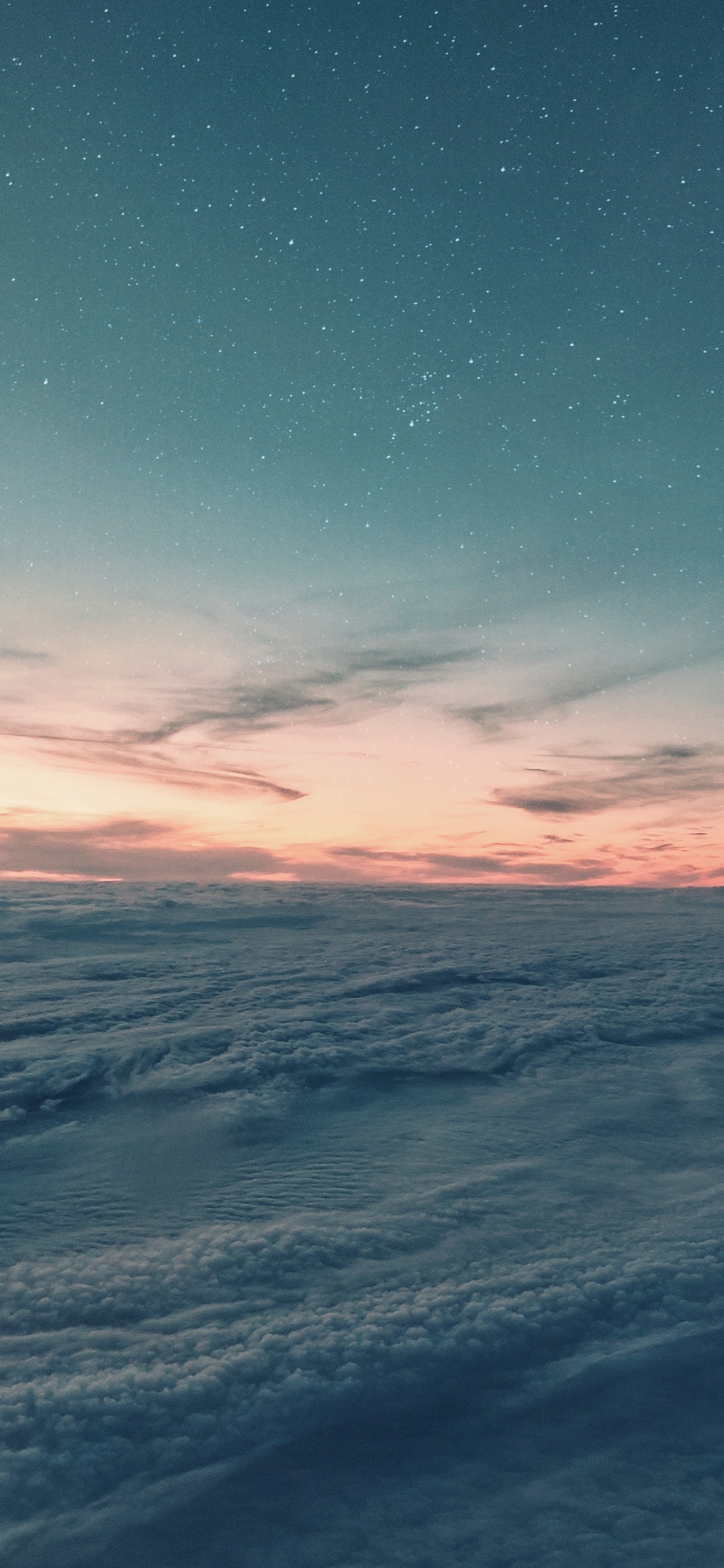 Обои горизонт, океан, море, синий, атмосфера в разрешении 1242x2688