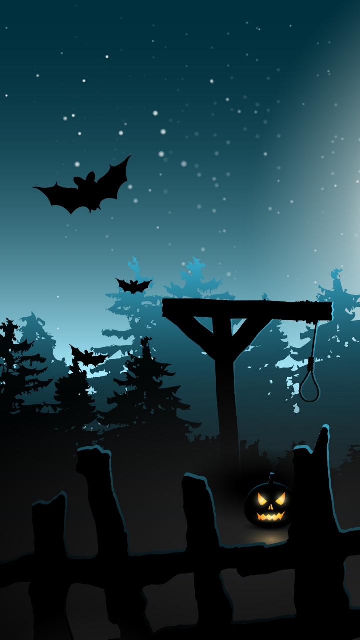 Обои векторная графика, иллюстрация, атмосфера, ночь, лунный свет в разрешении 720x1280