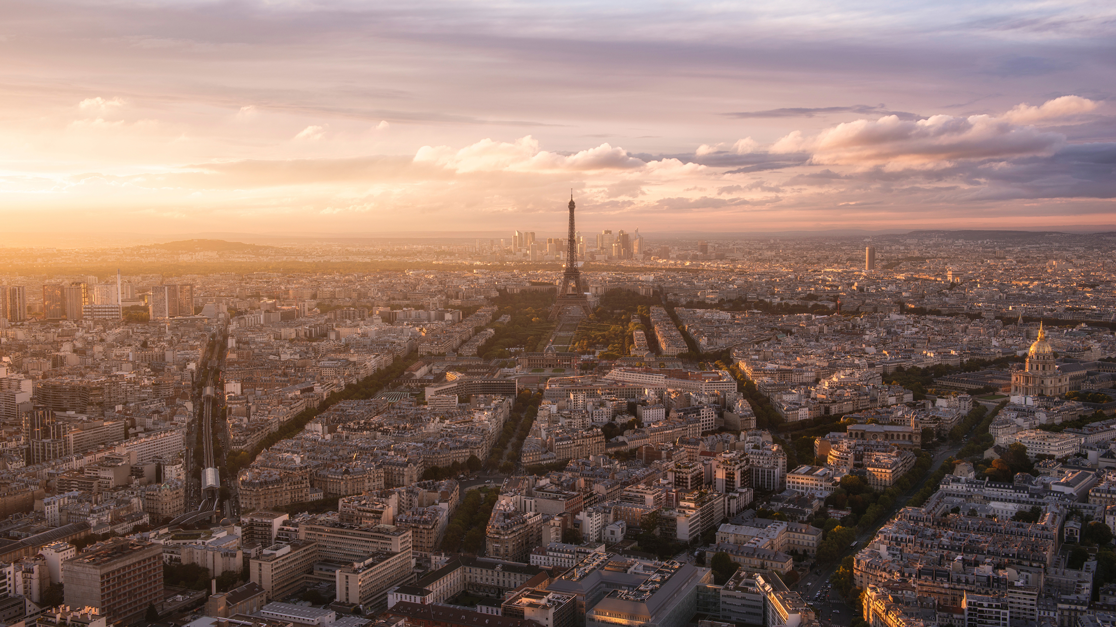 Обои Париж, городской пейзаж, городской район, город, метрополия в разрешении 3840x2160